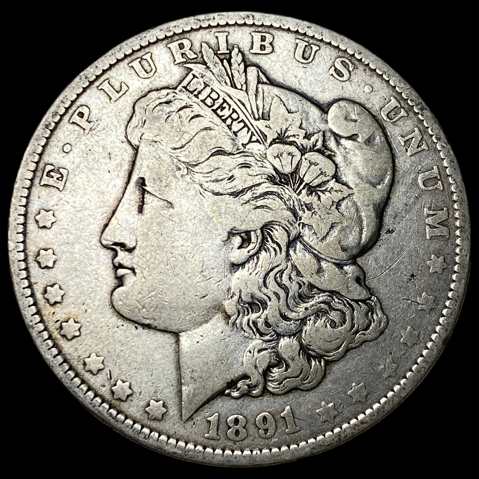 1891-O Silver Morgan Dollar NEARLY UNCIRCULATED
