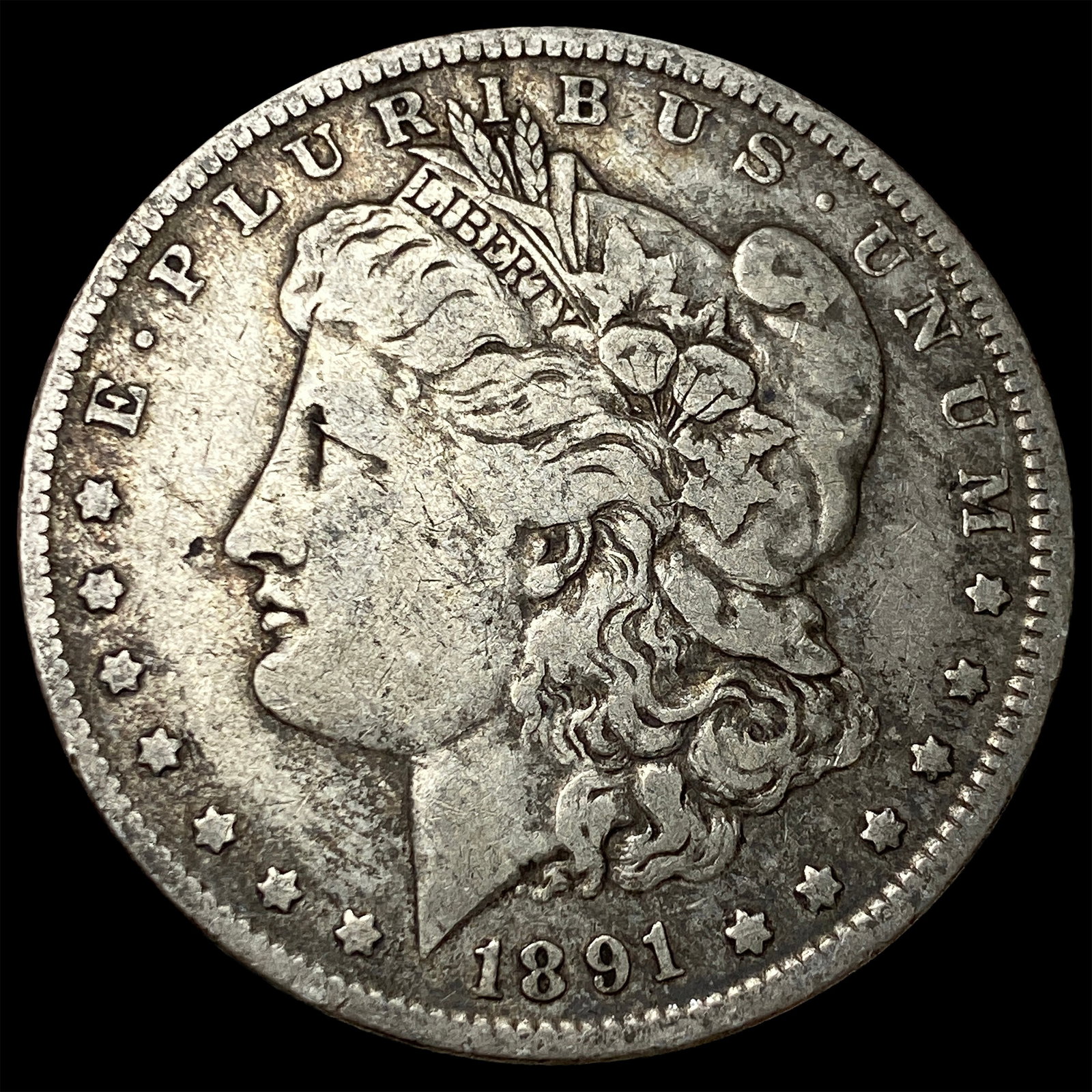 1891-O Silver Morgan Dollar NEARLY UNCIRCULATED: 1891-O Silver Morgan Dollar NEARLY UNCIRCULATED