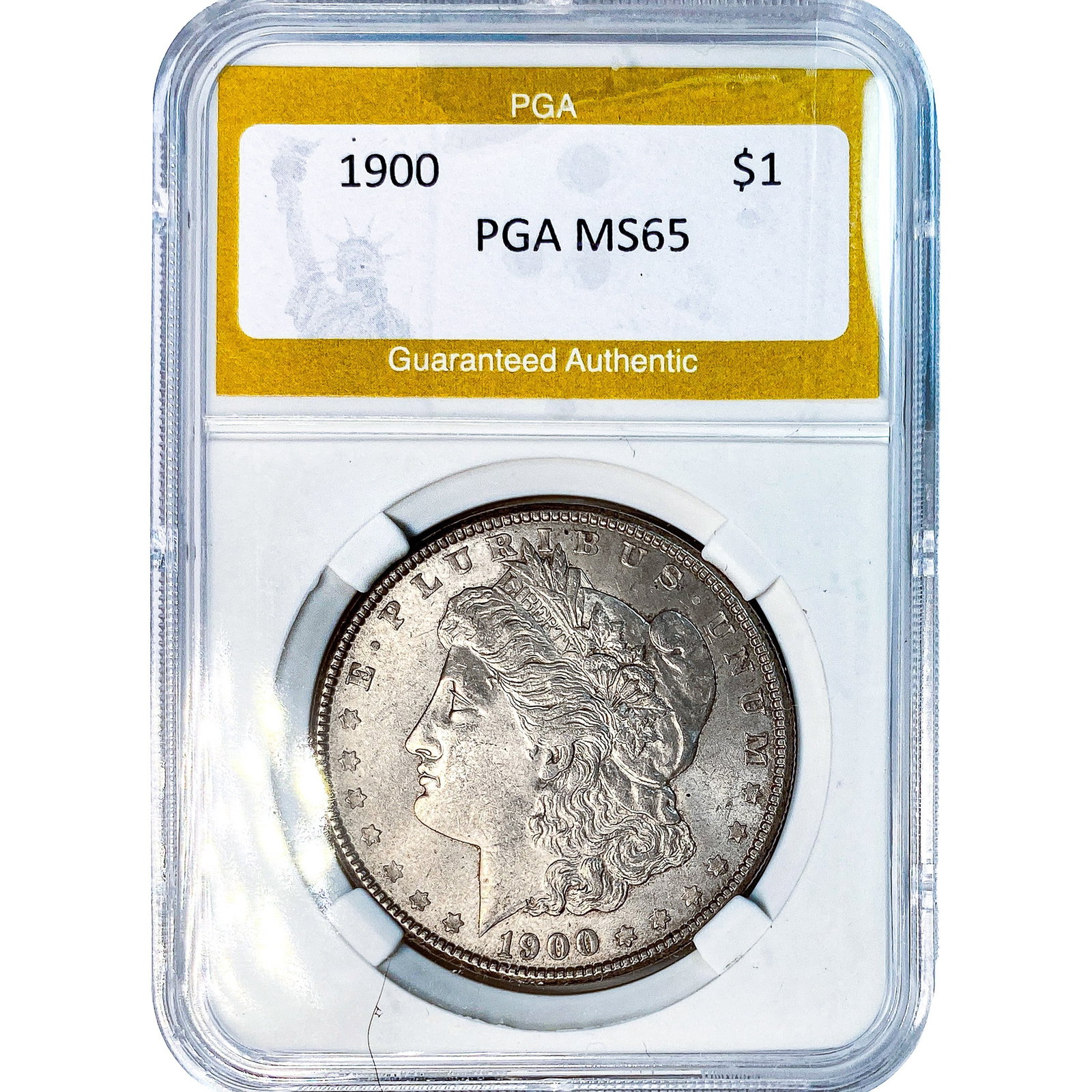 1900 Morgan Silver Dollar PGA MS65: 1900 Morgan Silver Dollar PGA MS65