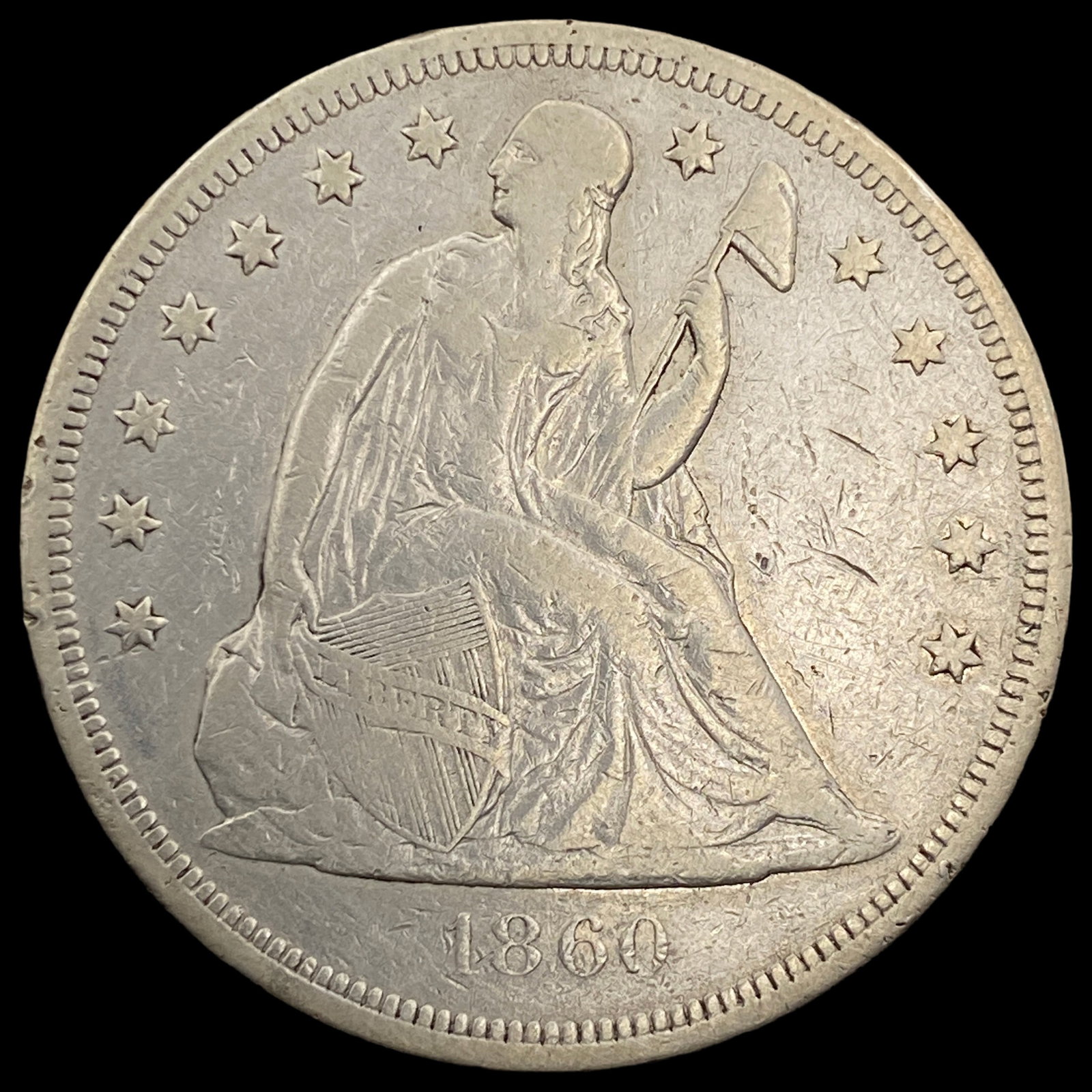 1860-O Seated Liberty Dollar LIGHTLY CIRCULATED: 1860-O Seated Liberty Dollar LIGHTLY CIRCULATED