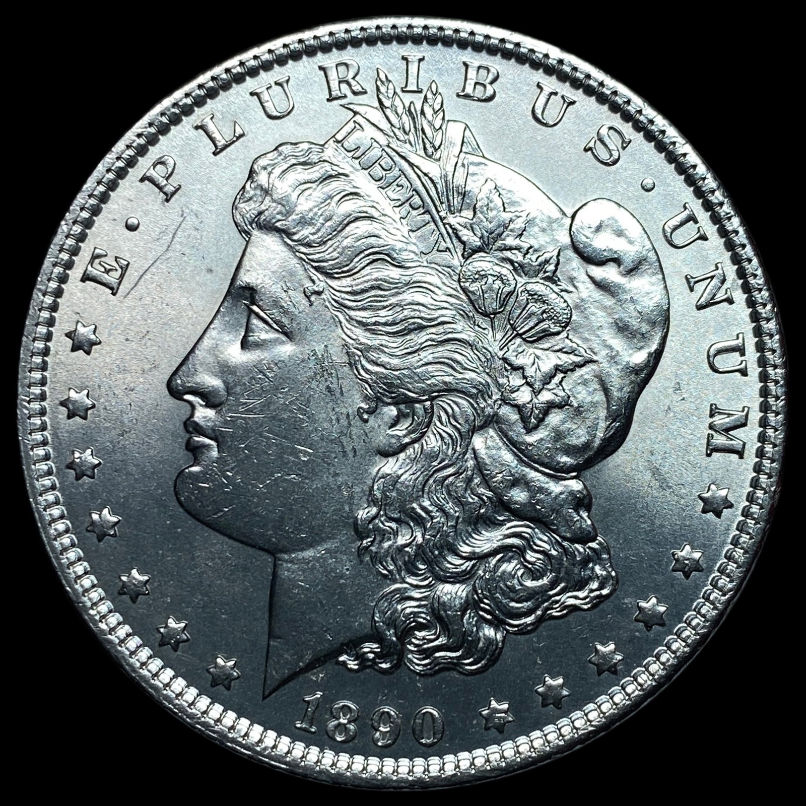 1890 Morgan Silver Dollar UNCIRCULATED: 1890 Morgan Silver Dollar UNCIRCULATED