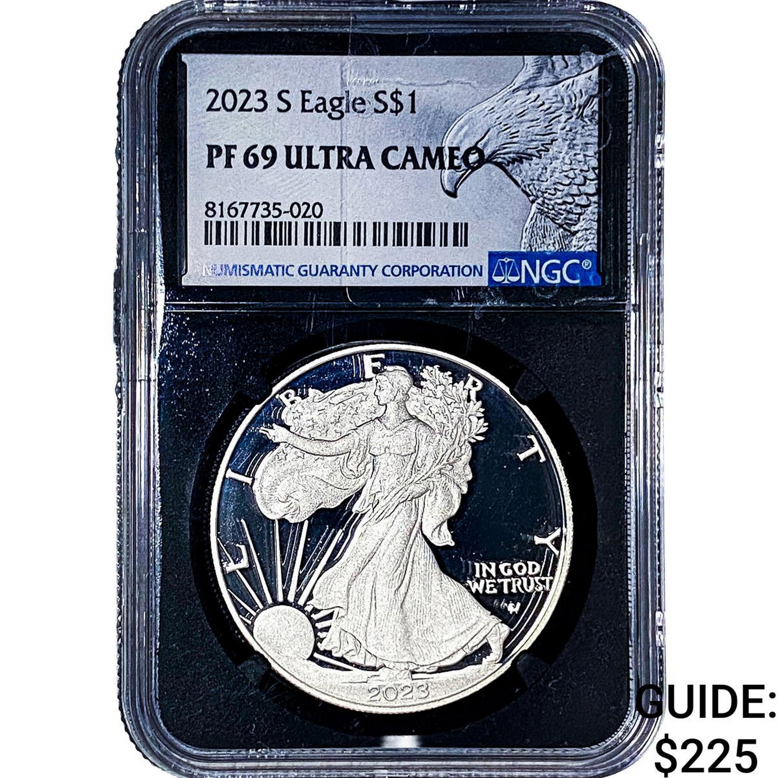 2023-S Silver Eagle NGC PF69 Ultra Cameo: 2023-S Silver Eagle NGC PF69 Ultra Cameo