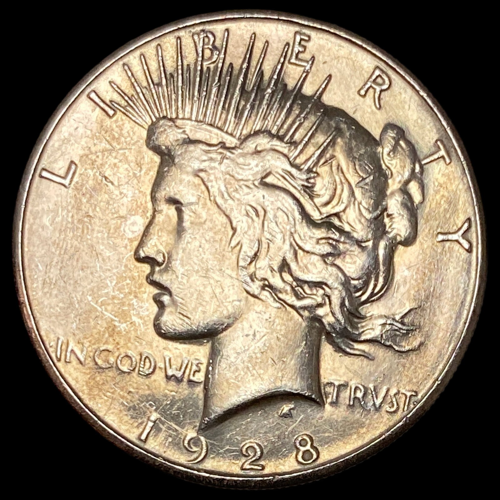 1928-S Silver Peace Dollar CLOSELY UNCIRCULATED