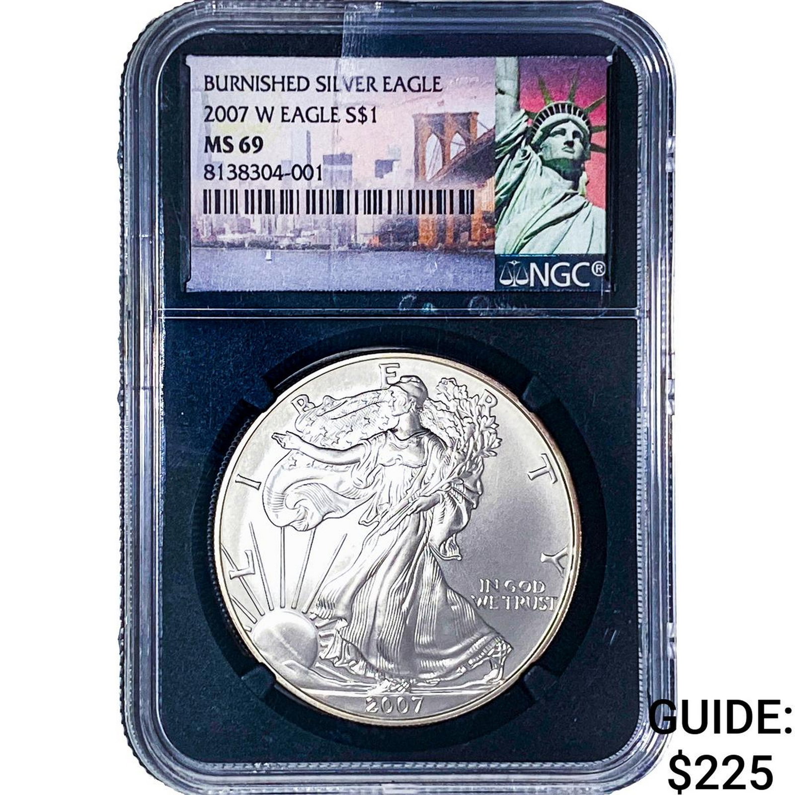 2007-W Silver Eagle NGC MS69 Burnished (1 of 2)