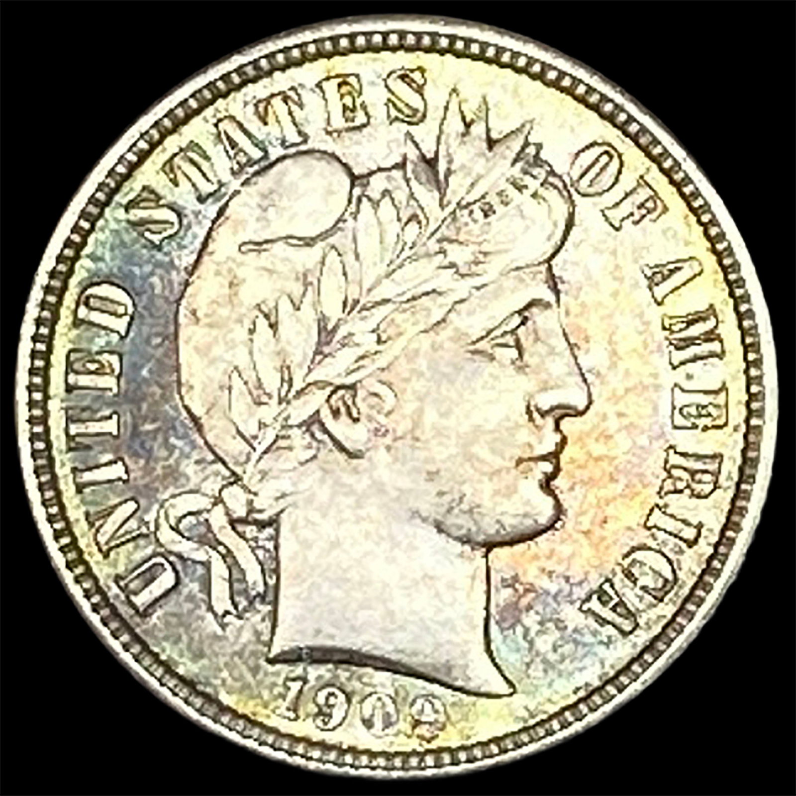 1909 Silver Barber Dime UNCIRCULATED (1 of 2)