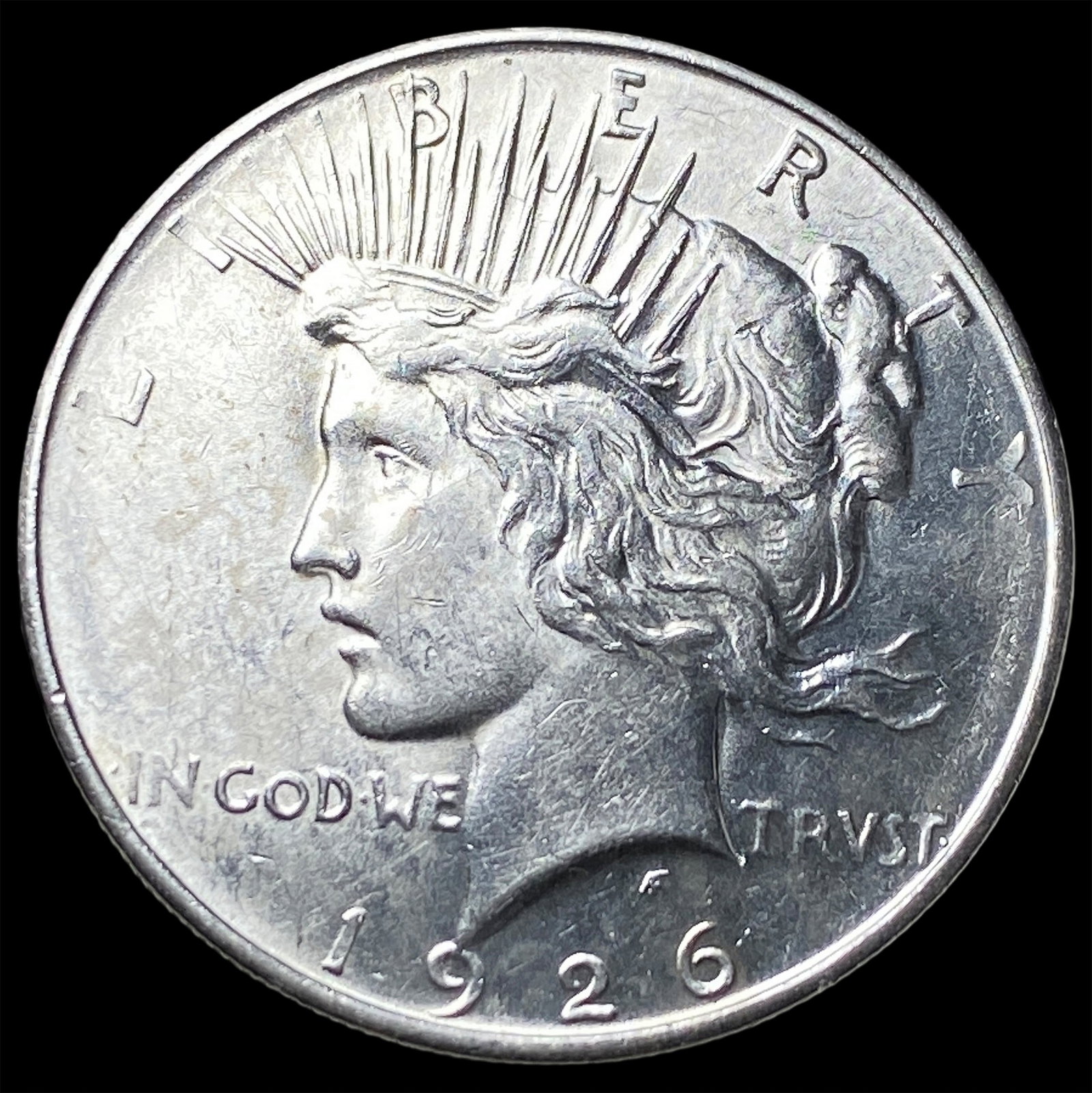 1842 Silver Seated Liberty Dollar NICELY CIRCULATED