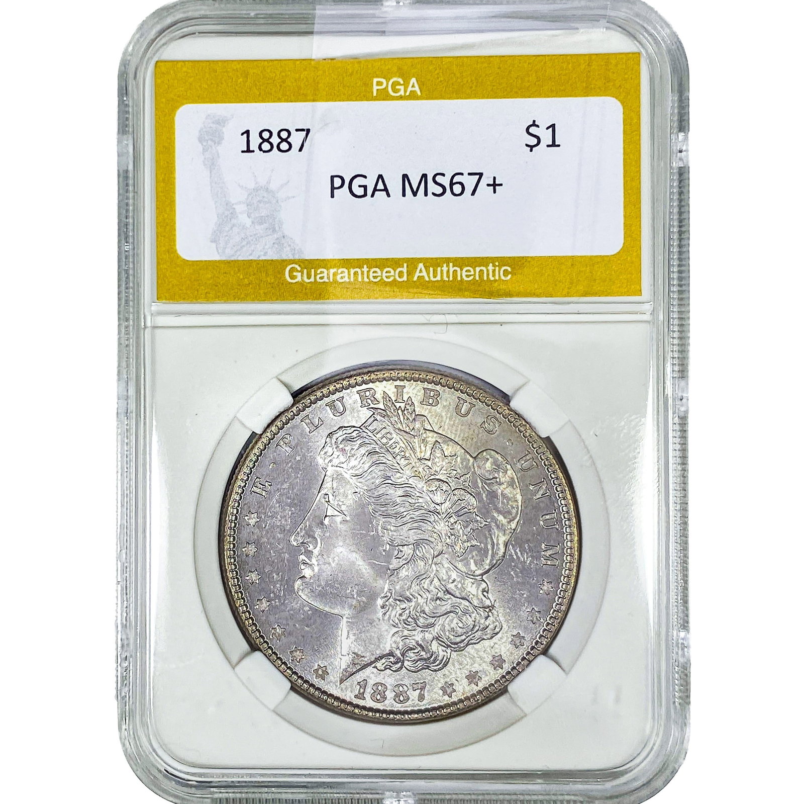 1887 Morgan Silver Dollar PGA MS67+