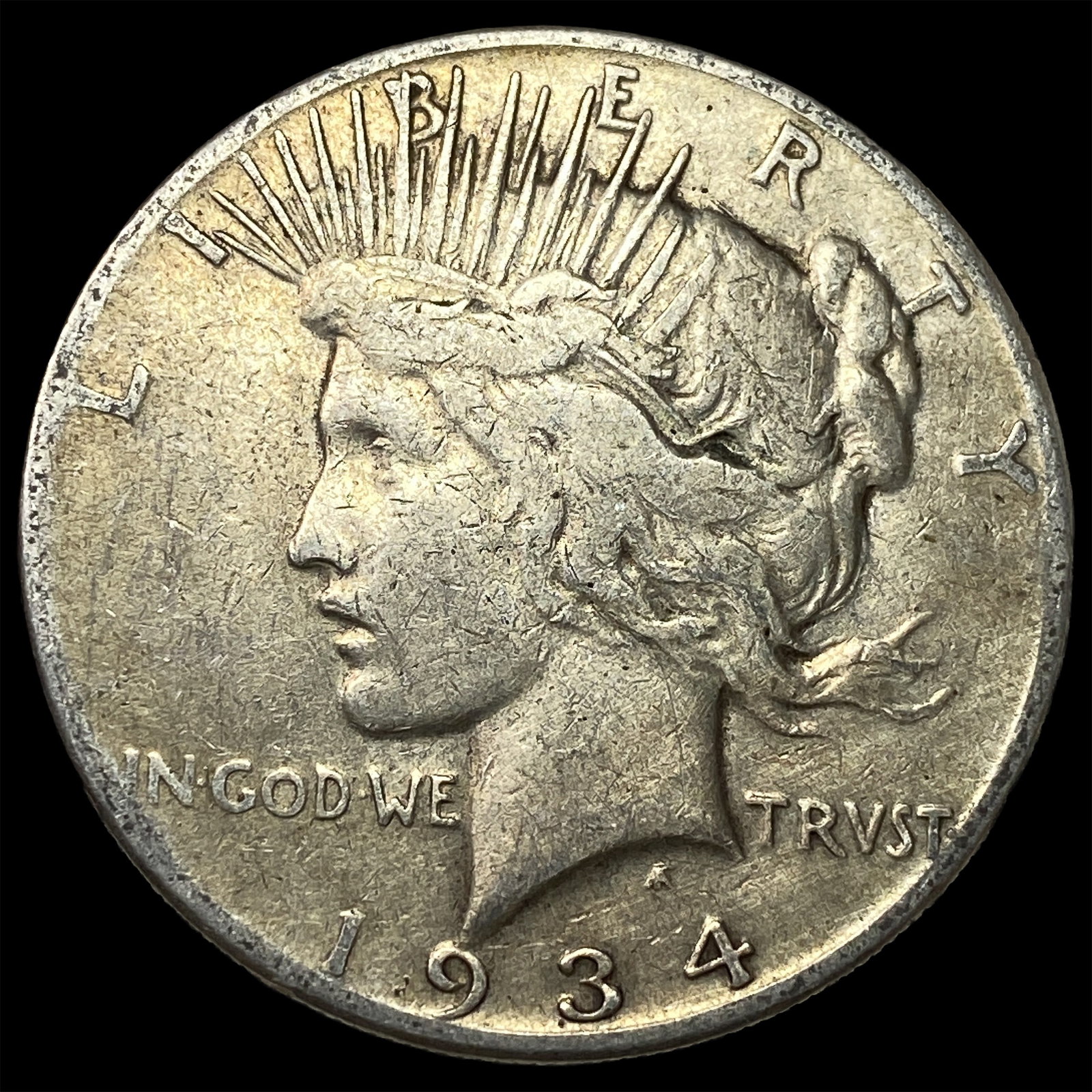 1934 Silver Peace Dollar LIGHTLY CIRCULATED: 1934 Silver Peace Dollar LIGHTLY CIRCULATED