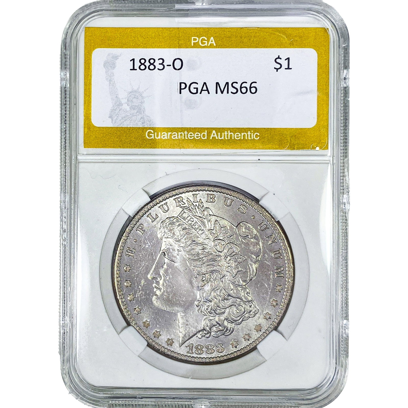 1883-O Morgan Silver Dollar PGA MS66: 1883-O Morgan Silver Dollar PGA MS66