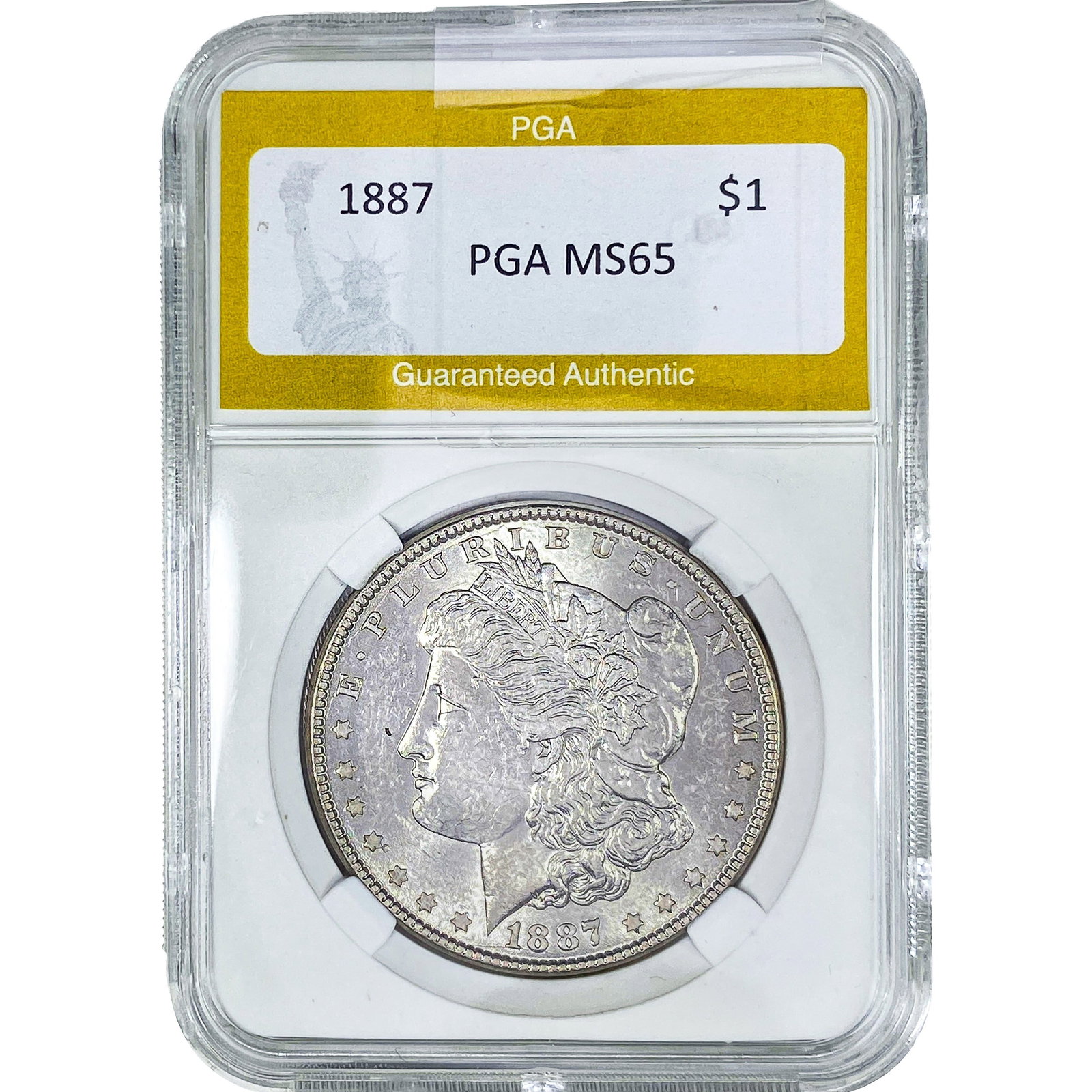 1887 Morgan Silver Dollar PGA MS65