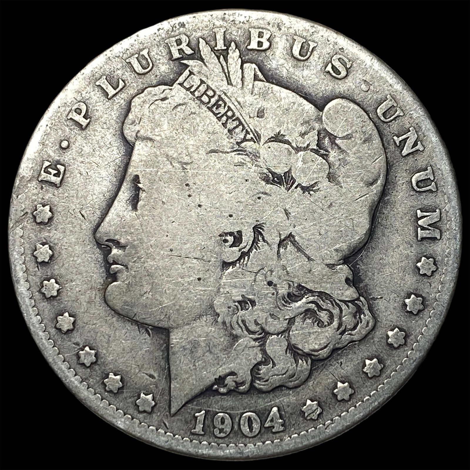 1904-S Silver Morgan Dollar NICELY CIRCULATED