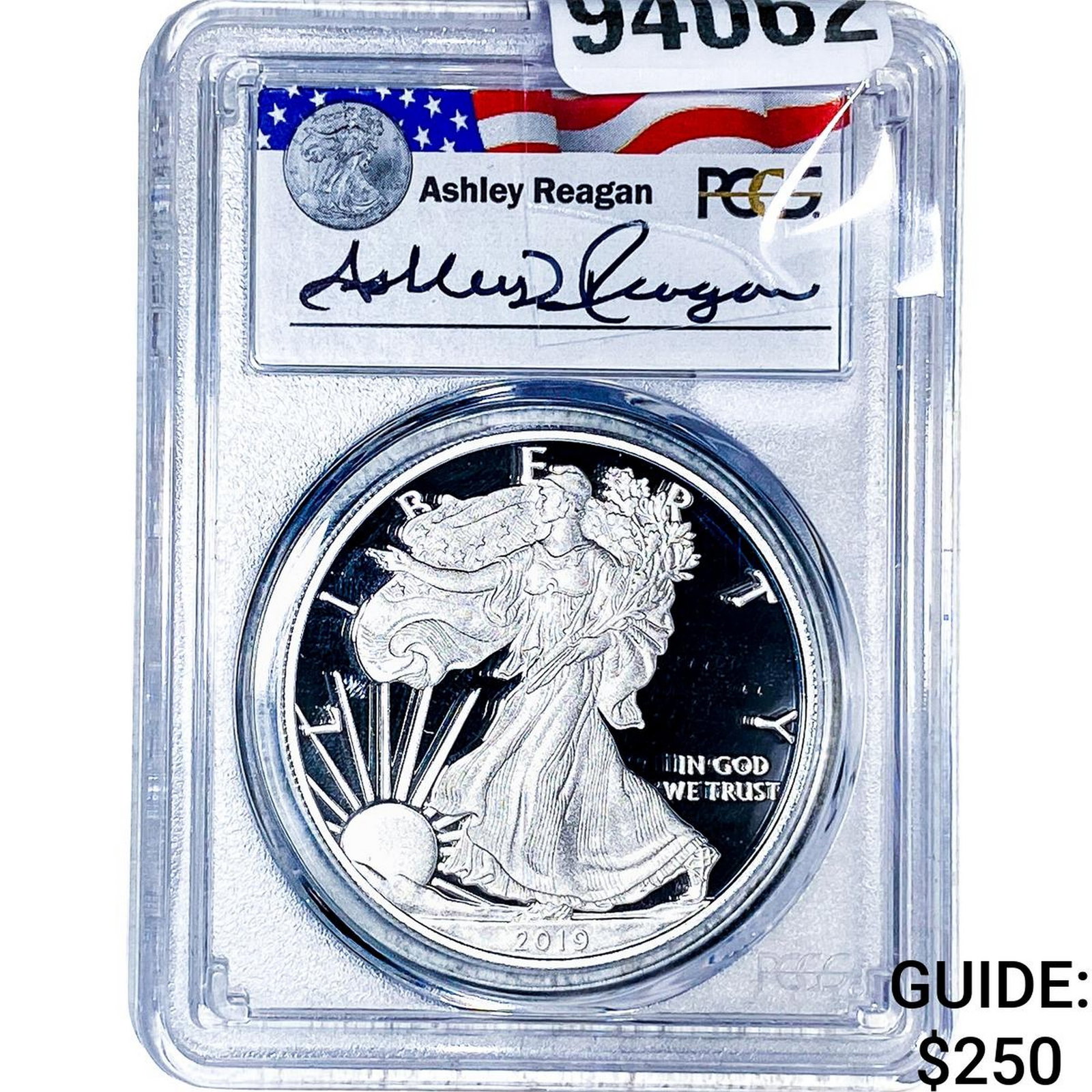 2019-W Silver Eagle PCGS PR69 DCAM: 2019-W Silver Eagle PCGS PR69 DCAM