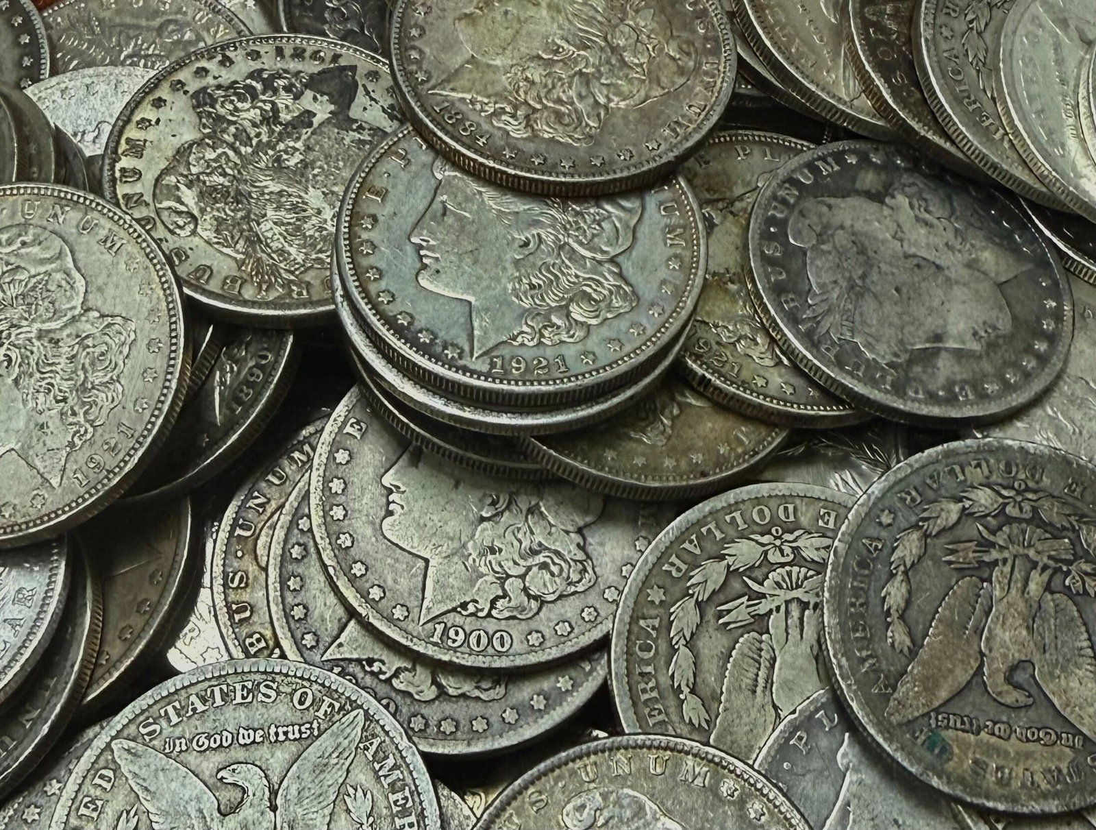 [20 coins] 1878-1921 Morgan Dollar Roll Nice Circ: [20 coins] 1878-1921 Morgan Dollar Roll Nice Circ