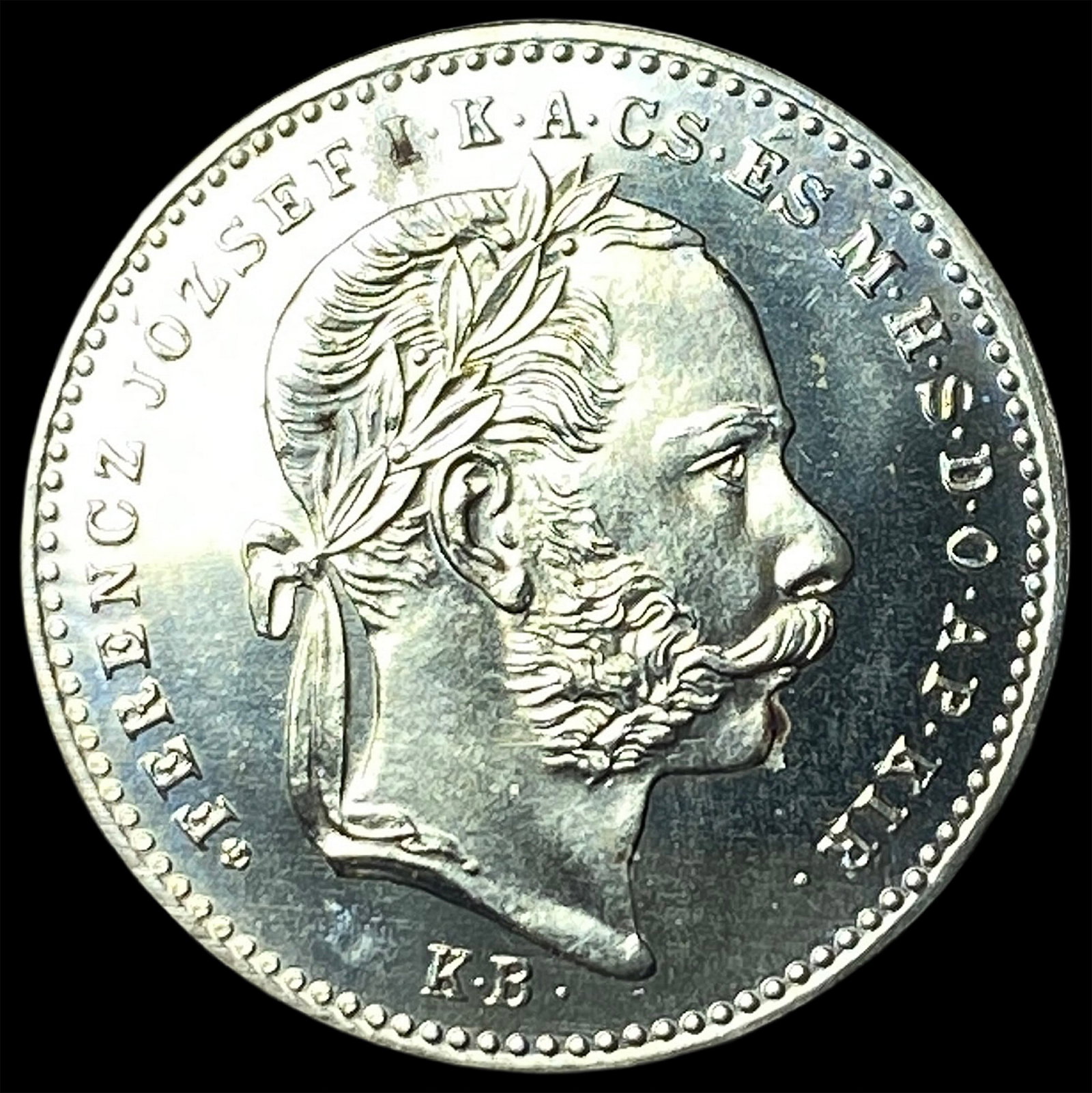 1870 Hungary 20 Krajezar Proof (1 of 2)