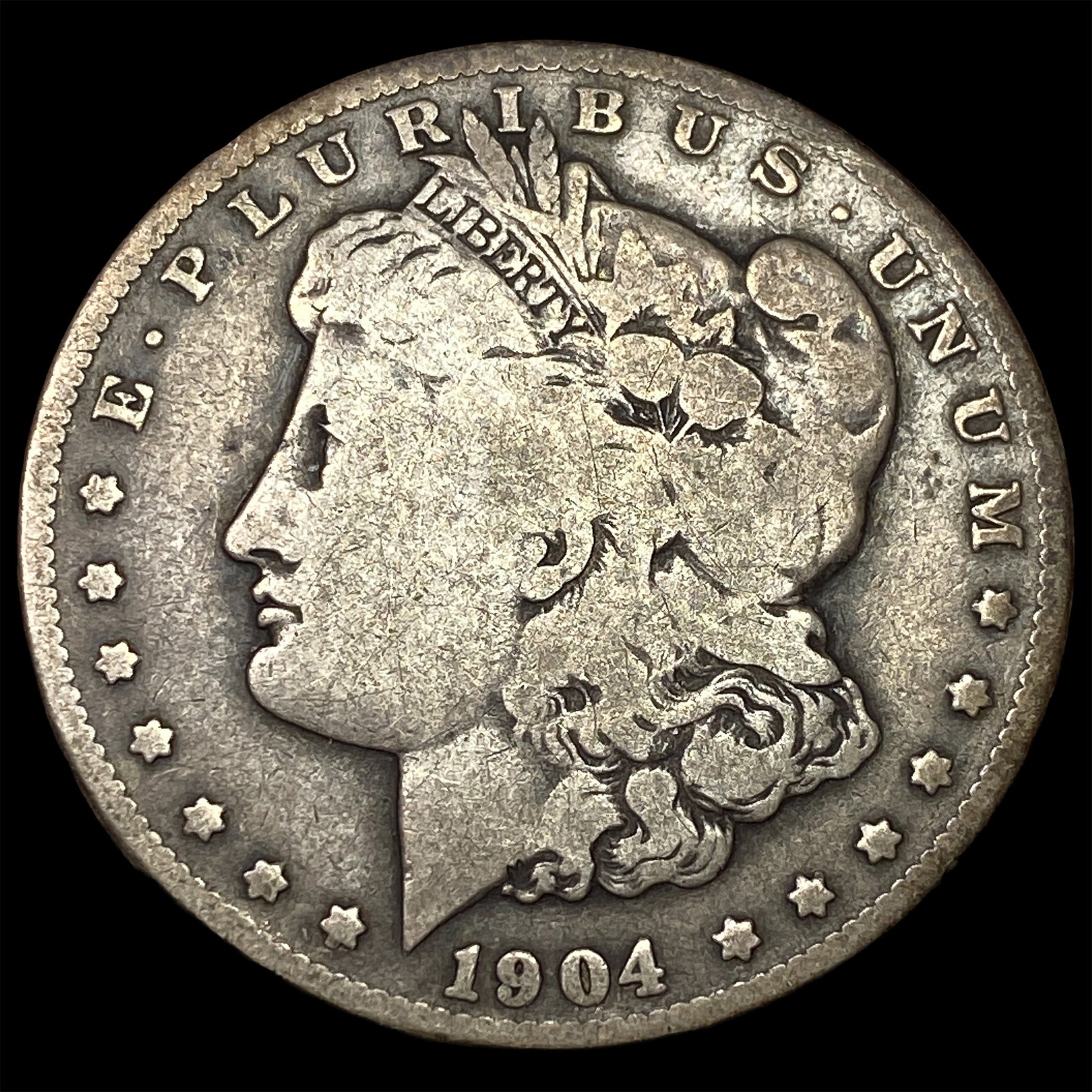 1904-S Silver Morgan Dollar LIGHTLY CIRCULATED: 1904-S Silver Morgan Dollar LIGHTLY CIRCULATED