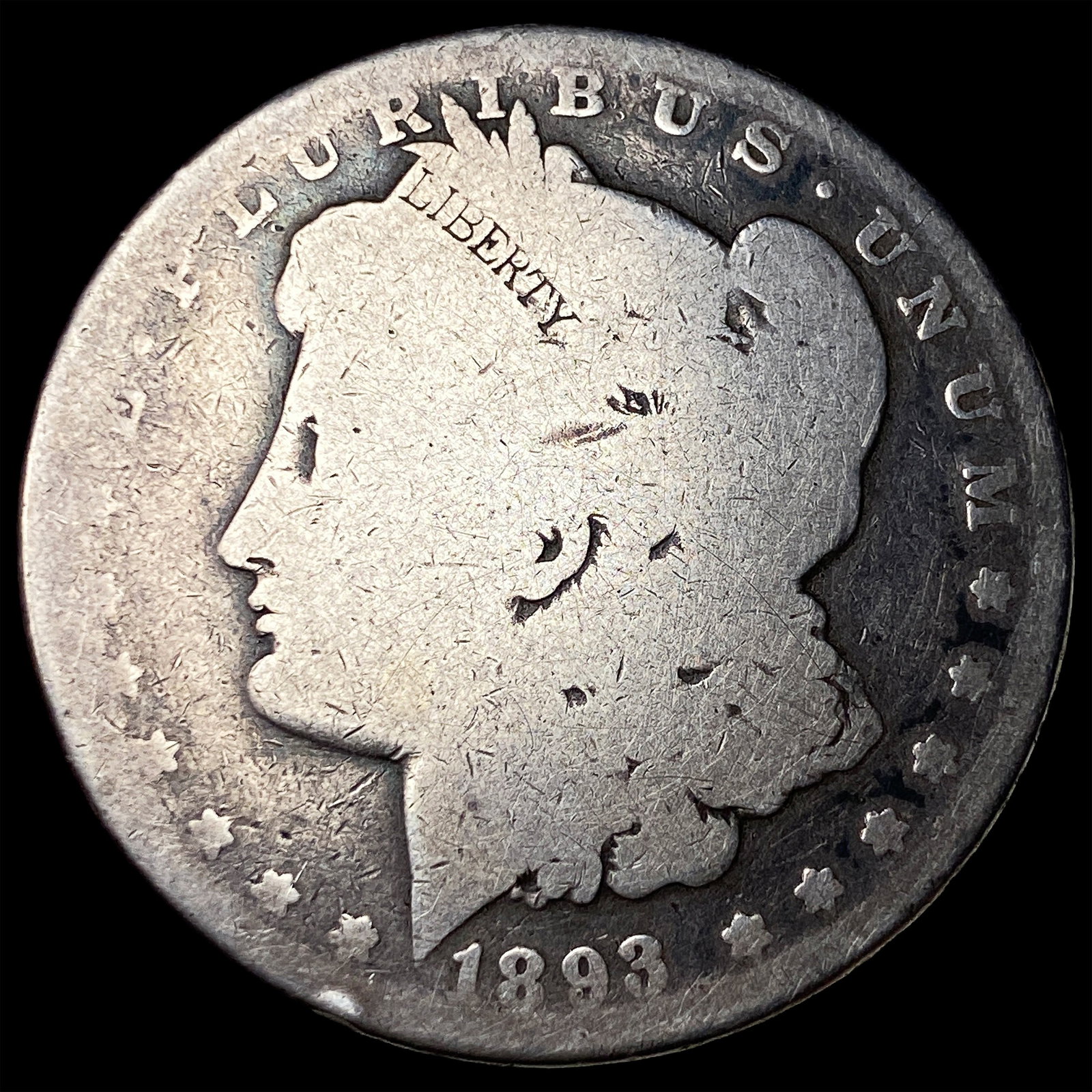 1893 Silver Morgan Dollar NICELY CIRCULATED: 1893 Silver Morgan Dollar NICELY CIRCULATED