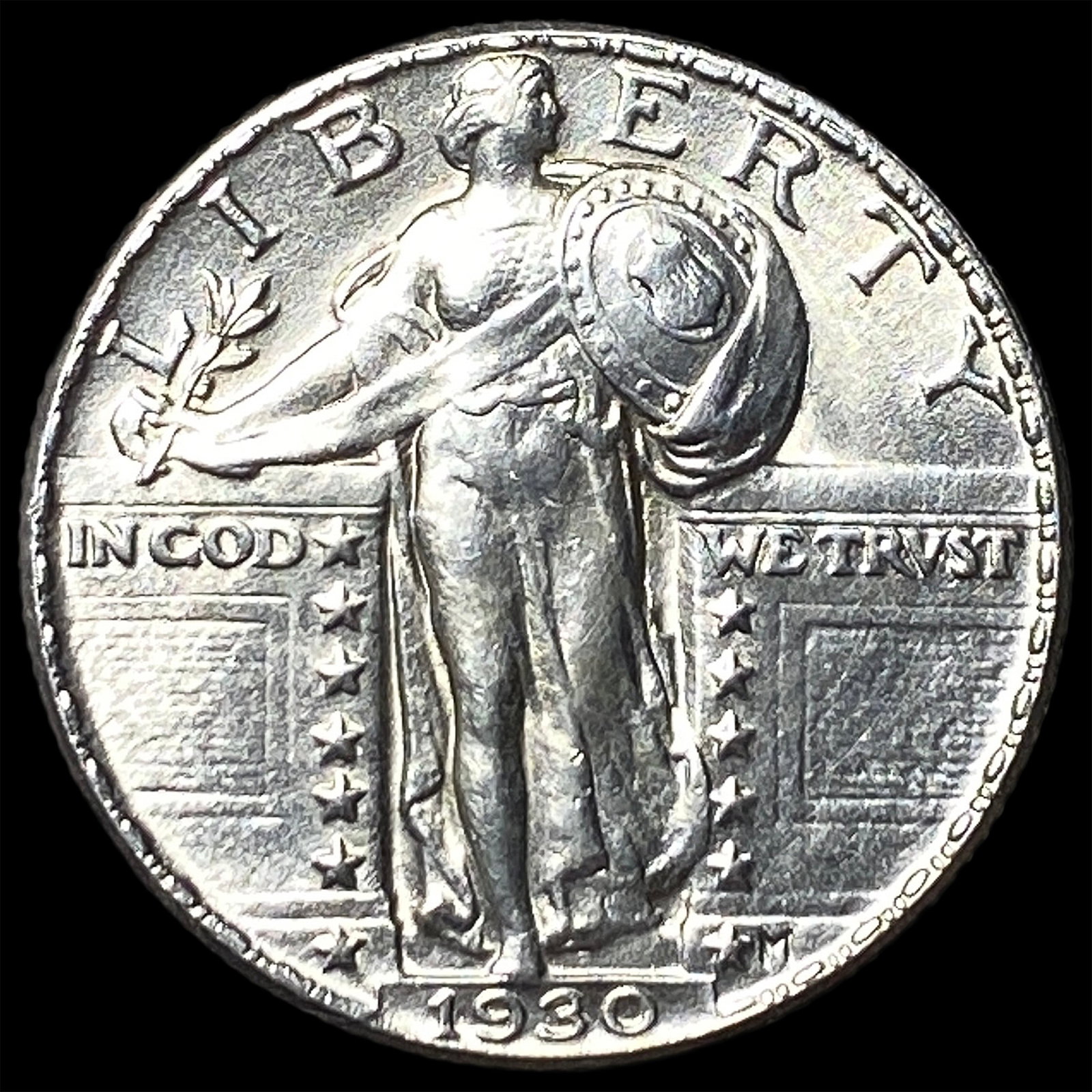 1930 Standing Liberty Silver Quarter CLOSELY UNCIRCULATED: 1930 Standing Liberty Silver Quarter CLOSELY UNCIRCULATED