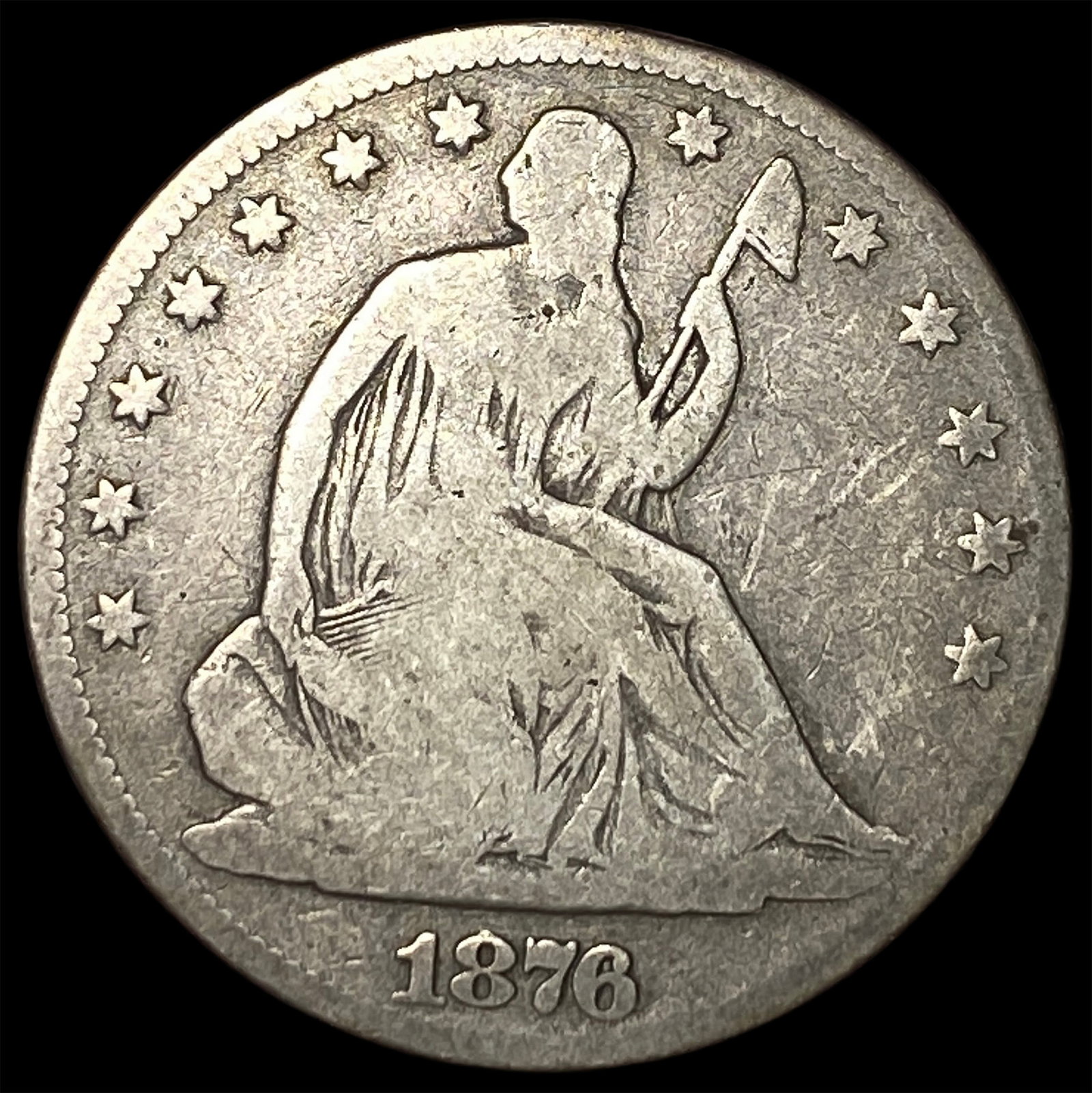 1876 Seated Liberty Half Dollar NICELY CIRCULATED: 1876 Seated Liberty Half Dollar NICELY CIRCULATED
