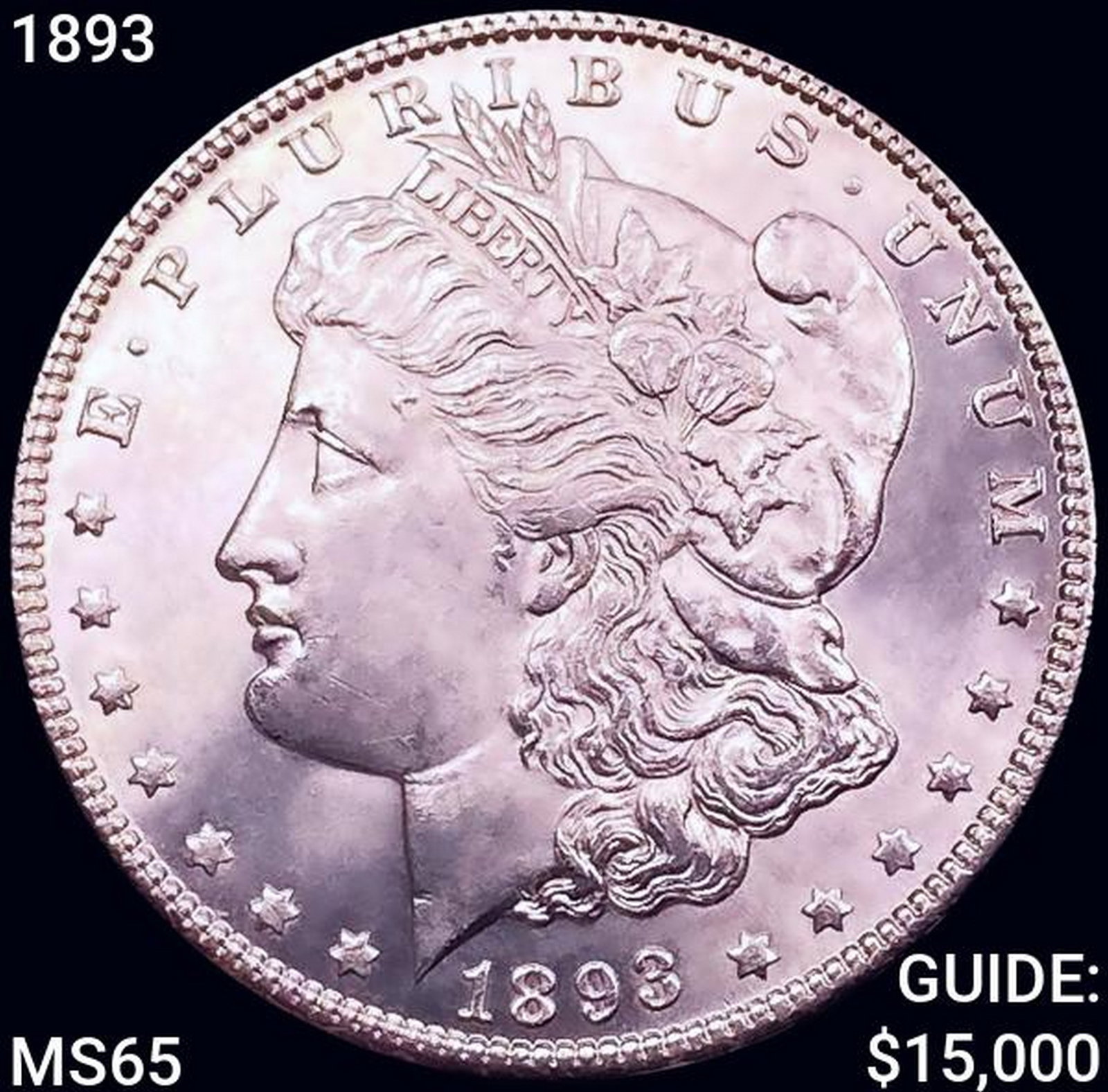 1893 Morgan Silver Dollar GEM BU: 1893 Morgan Silver Dollar GEM BU