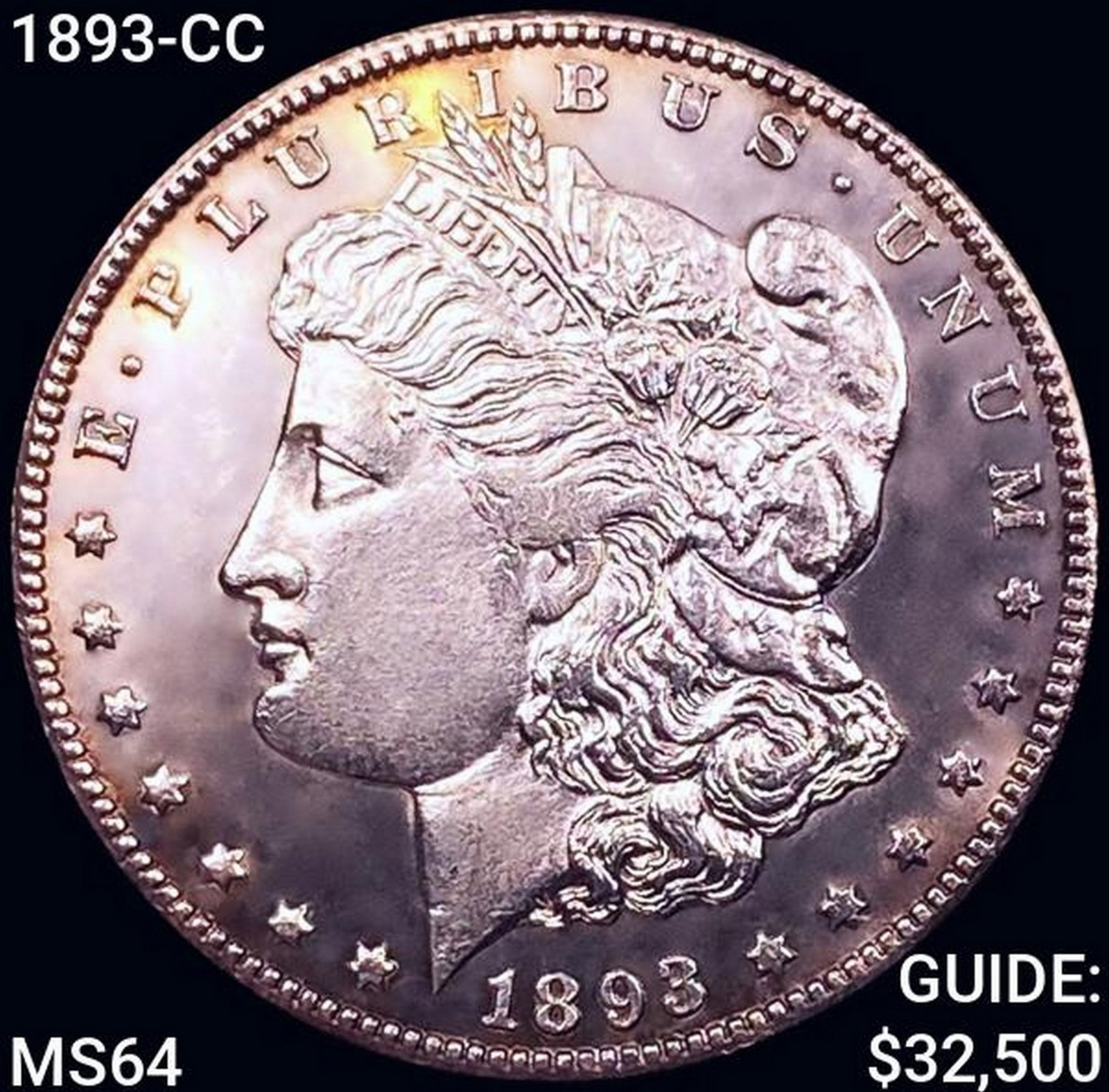 1893-CC Morgan Silver Dollar CHOICE BU: 1893-CC Morgan Silver Dollar CHOICE BU