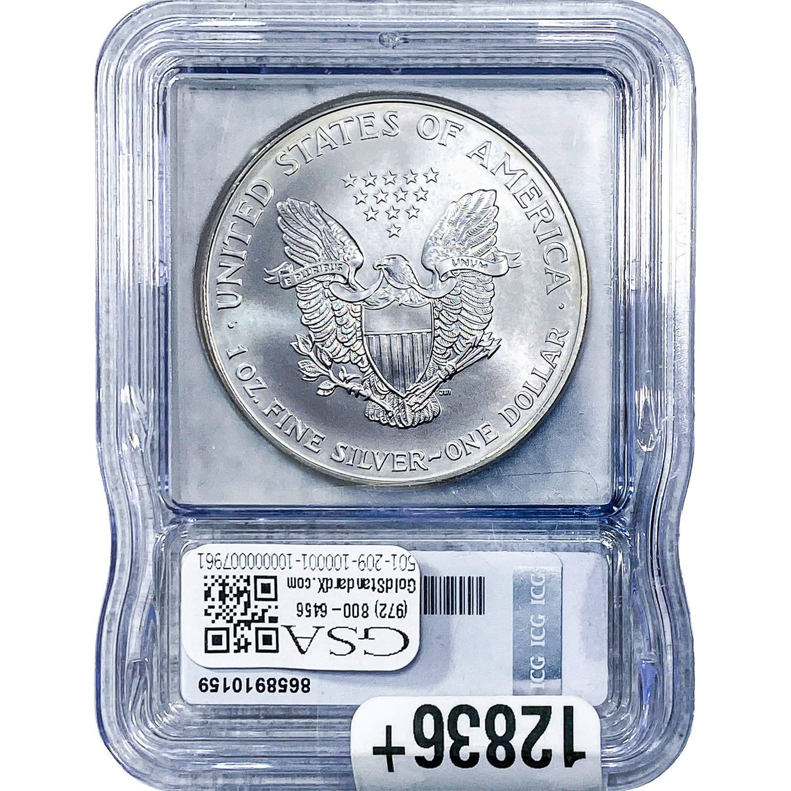 1999 Silver Eagle ICG MS70 - 2