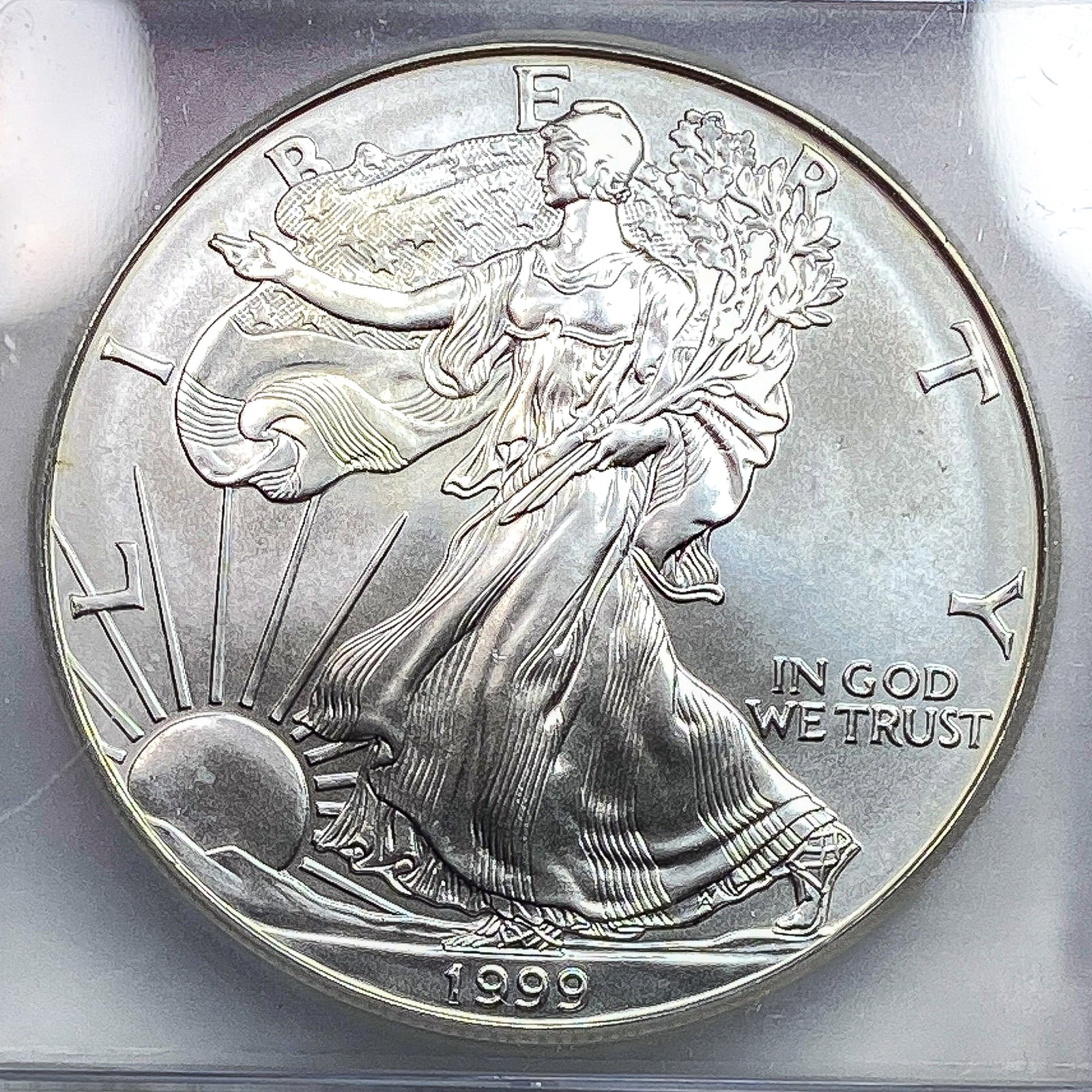 1999 Silver Eagle ICG MS70 - 3
