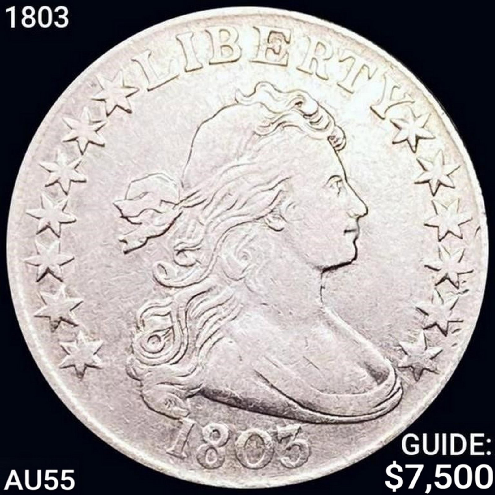 1803 Draped Bust Half Dollar HIGH GRADE: 1803 Draped Bust Half Dollar HIGH GRADE