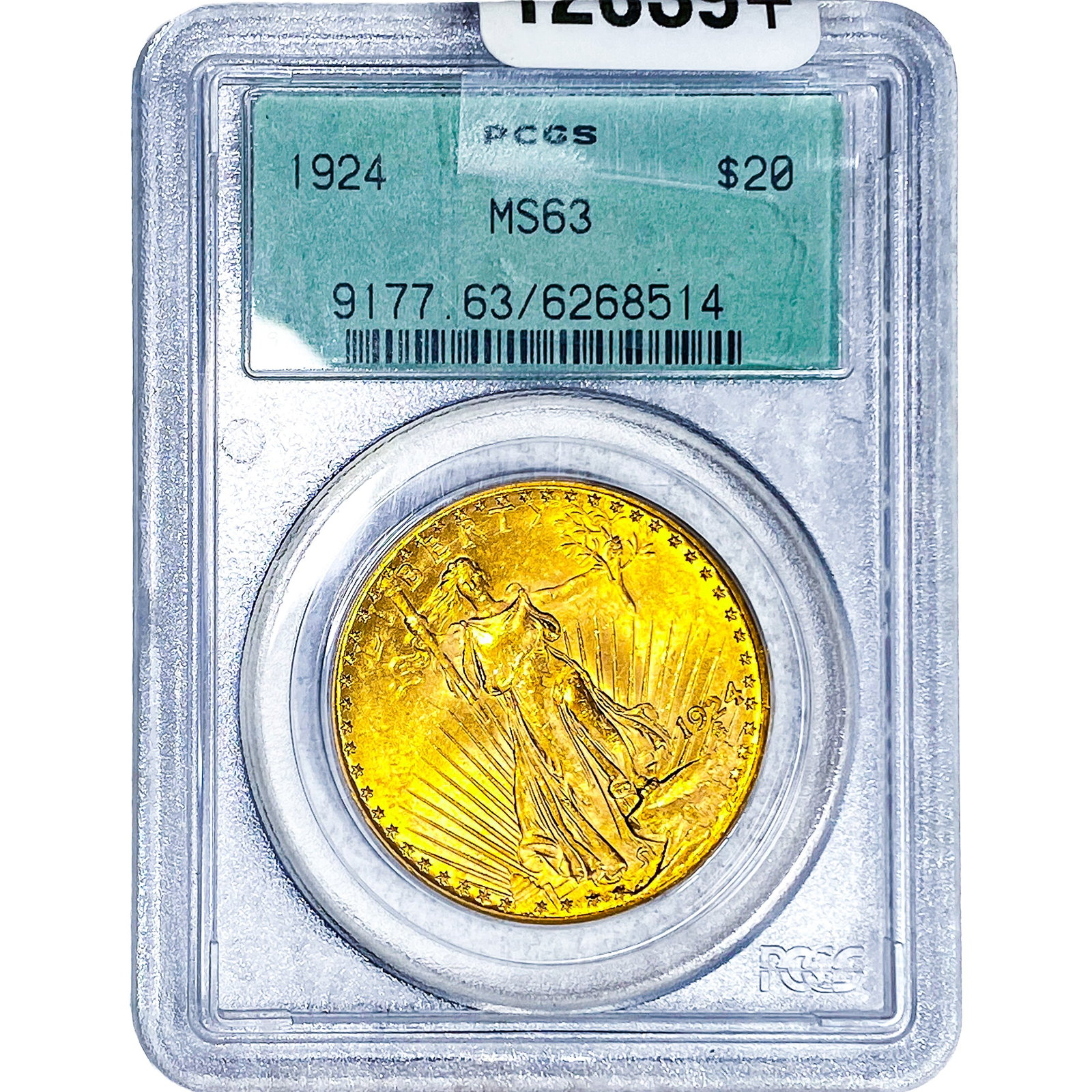 1924 $20 Gold Double Eagle PCGS MS63: 1924 $20 Gold Double Eagle PCGS MS63