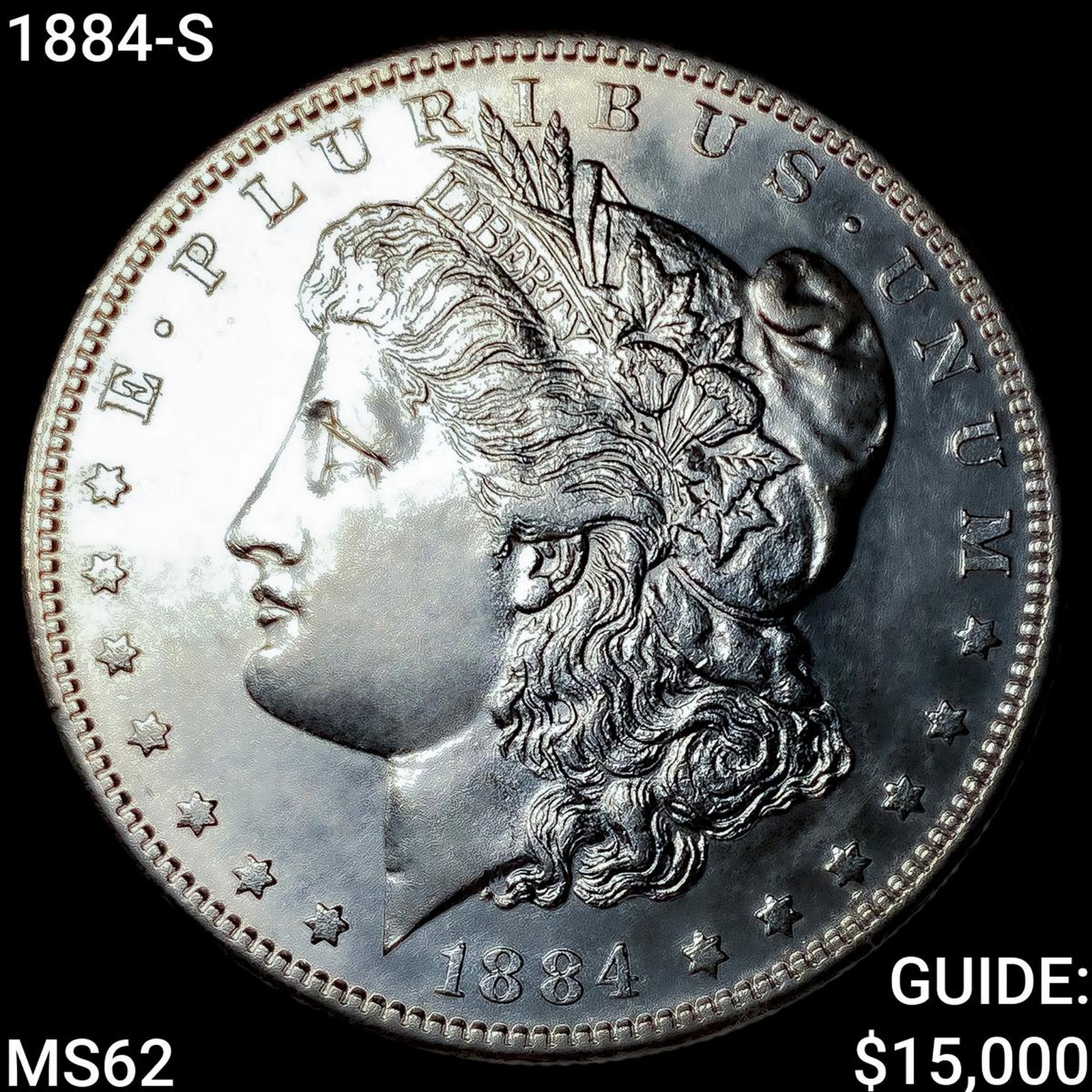 1884-S Morgan Silver Dollar UNCIRCULATED: 1884-S Morgan Silver Dollar UNCIRCULATED
