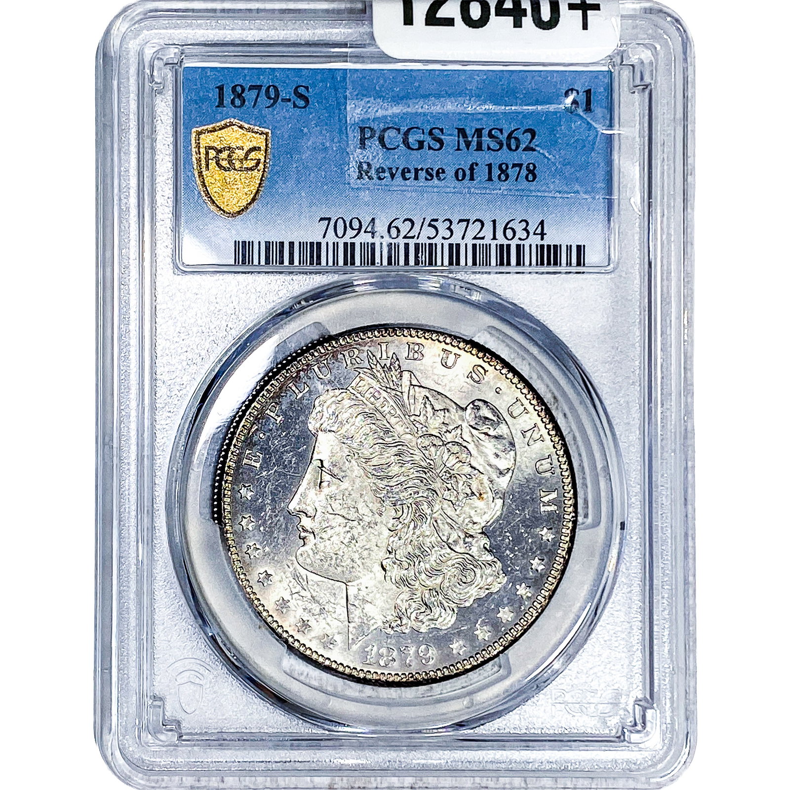 1879-S Rev. 1878 Morgan Silver Dollar PCGS MS62: 1879-S Rev. 1878 Morgan Silver Dollar PCGS MS62