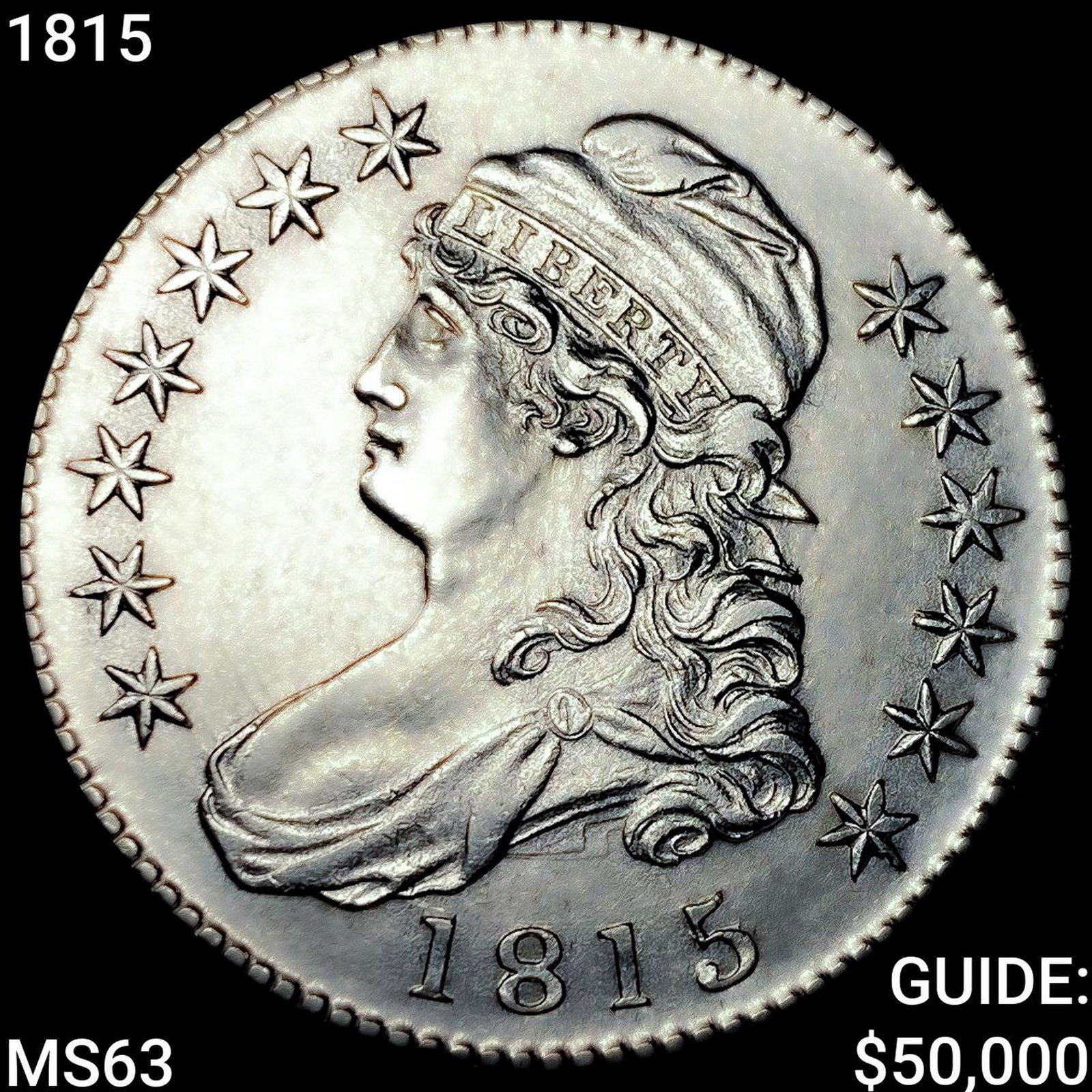 1815 Capped Bust Half Dollar CHOICE BU (1 of 2)