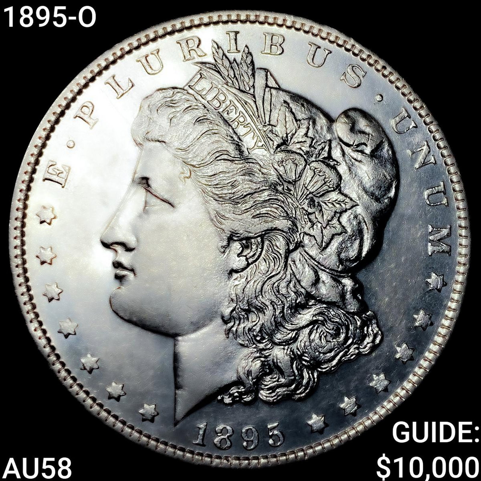 1895-O Morgan Silver Dollar CHOICE AU: 1895-O Morgan Silver Dollar CHOICE AU