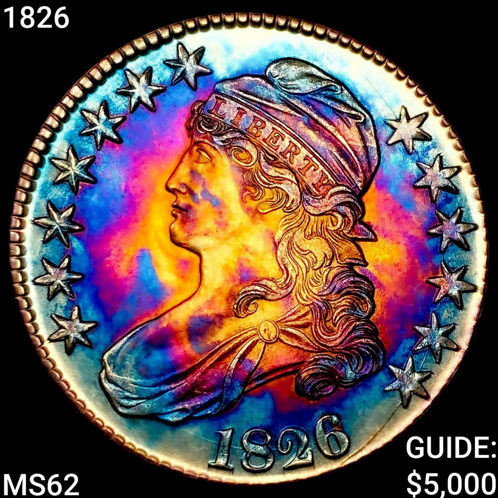 1826 Capped Bust Half Dollar UNCIRCULATED: 1826 Capped Bust Half Dollar UNCIRCULATED
