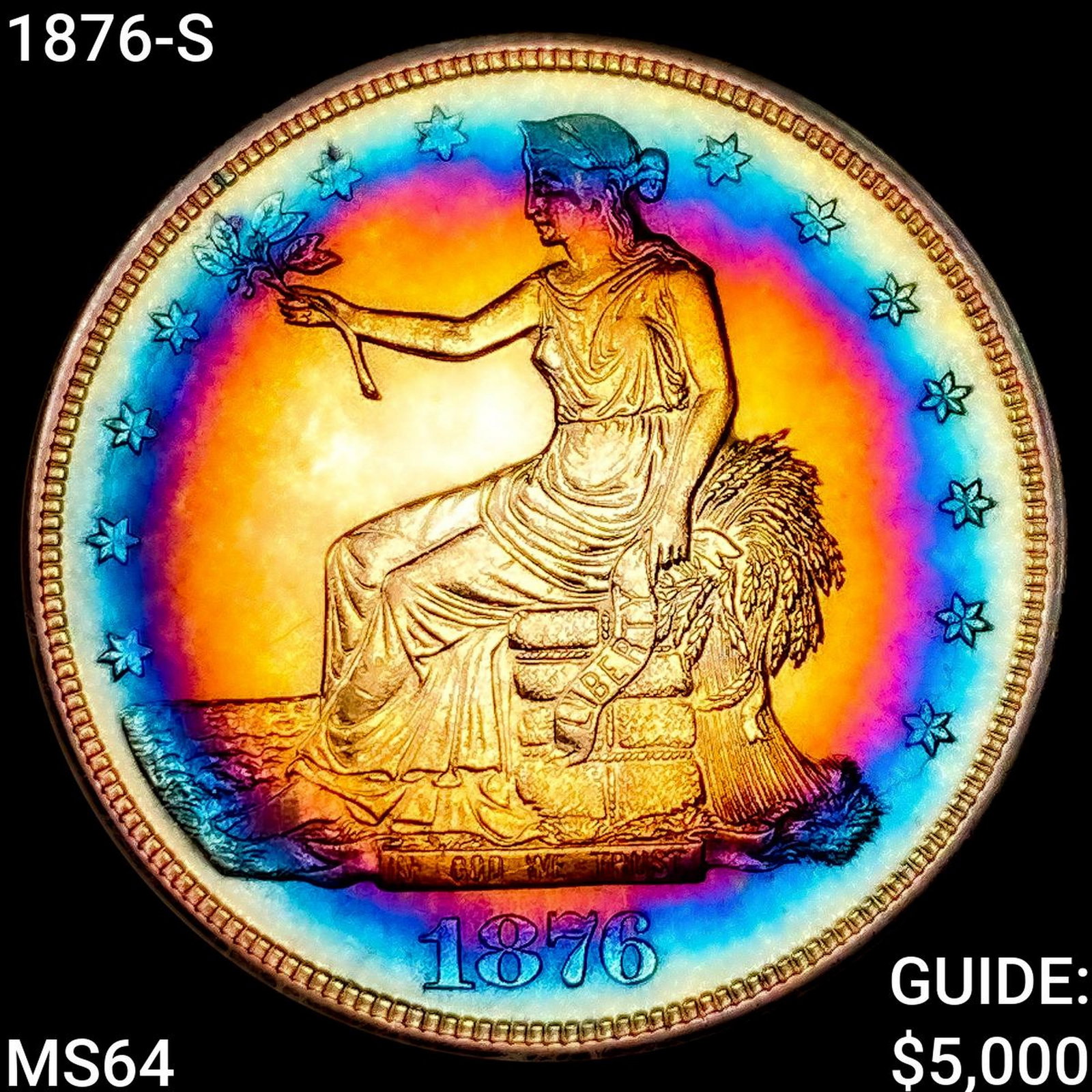 1876-S Silver Trade Dollar CHOICE BU (1 of 2)