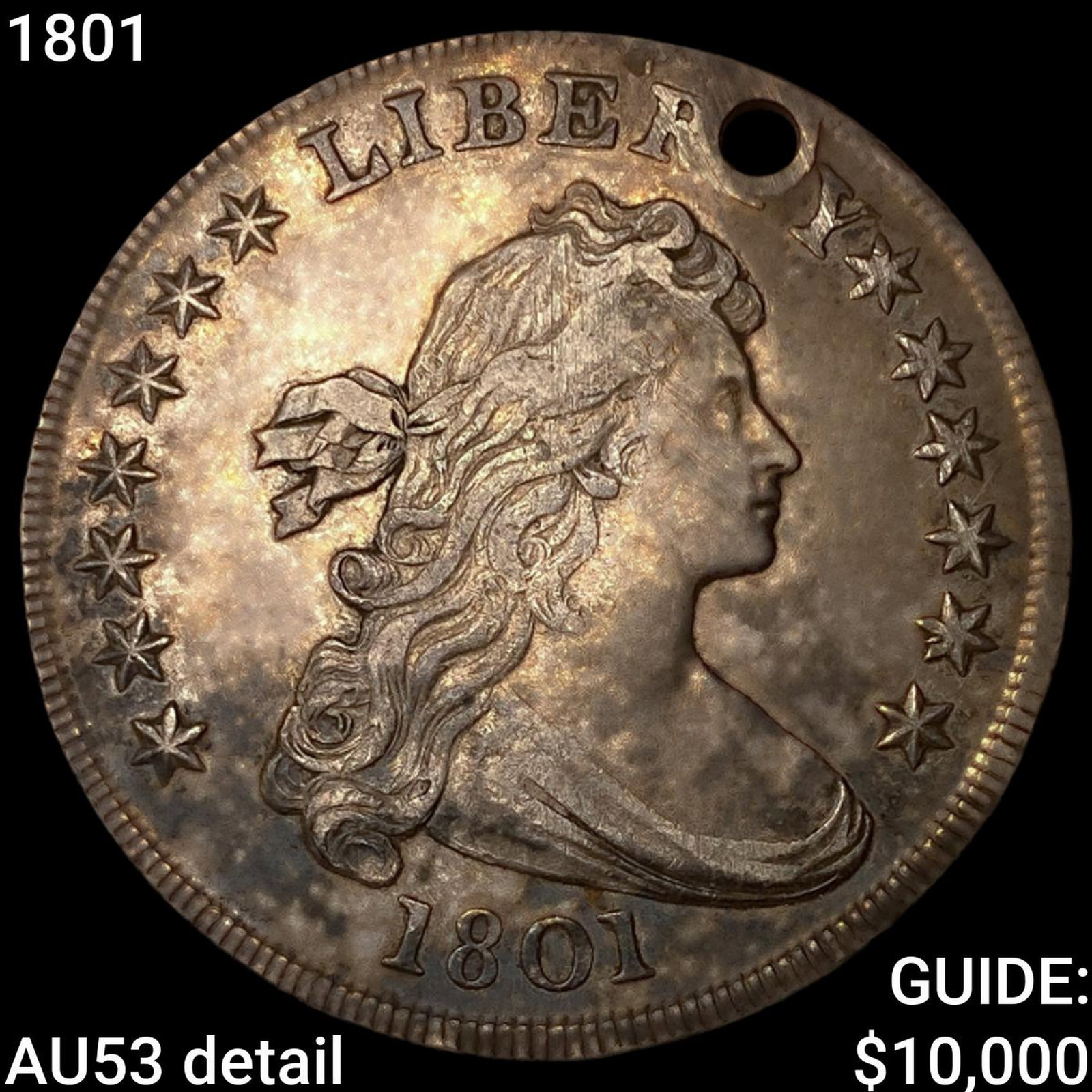 1801 Draped Bust Dollar CLOSELY UNCIRCULATED (1 of 2)