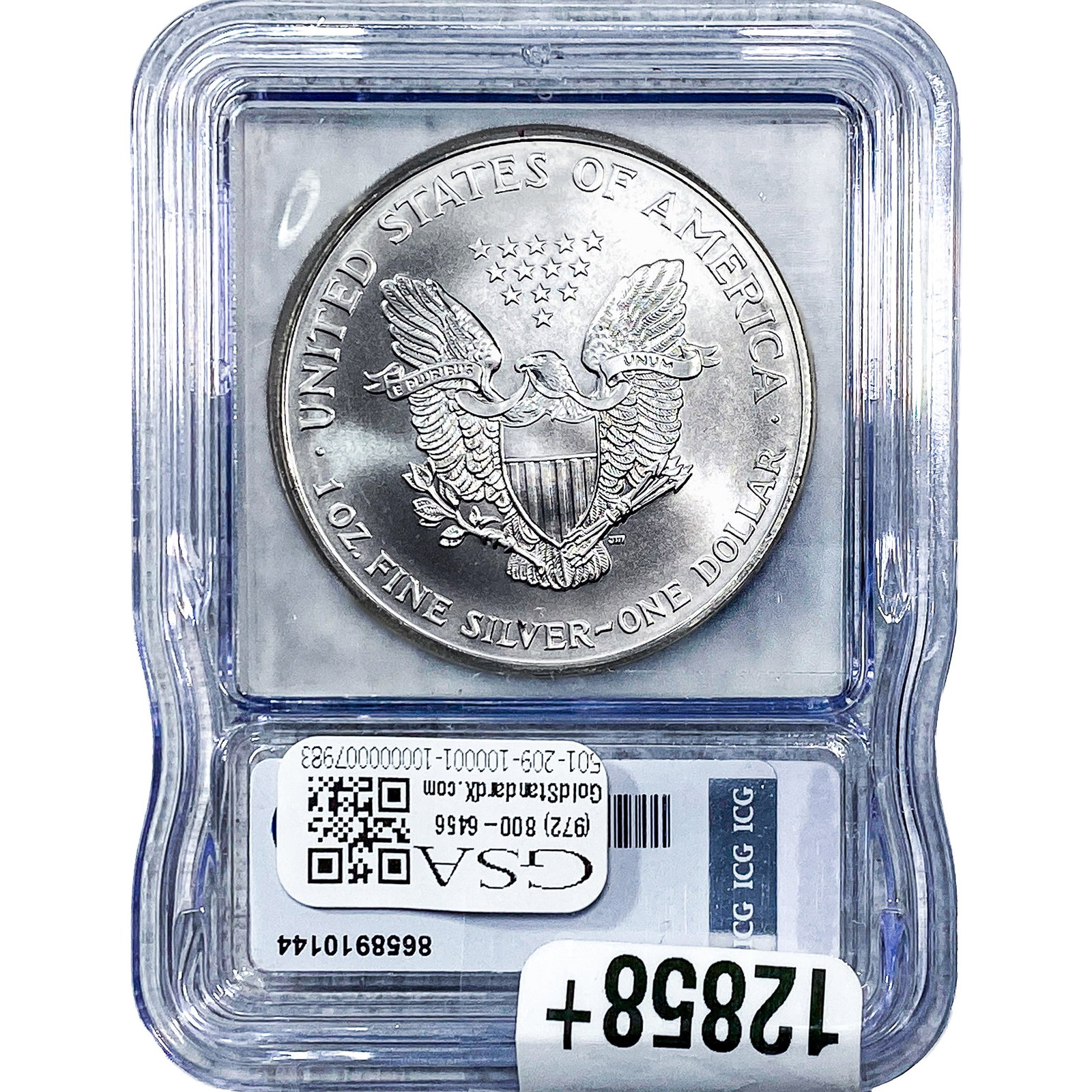 1999 Silver Eagle ICG MS70 - 2