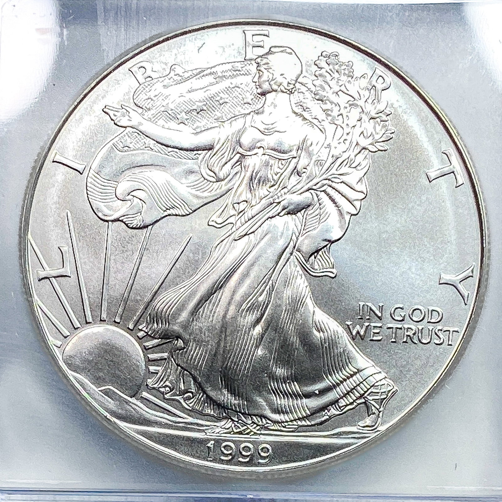 1999 Silver Eagle ICG MS70 - 3