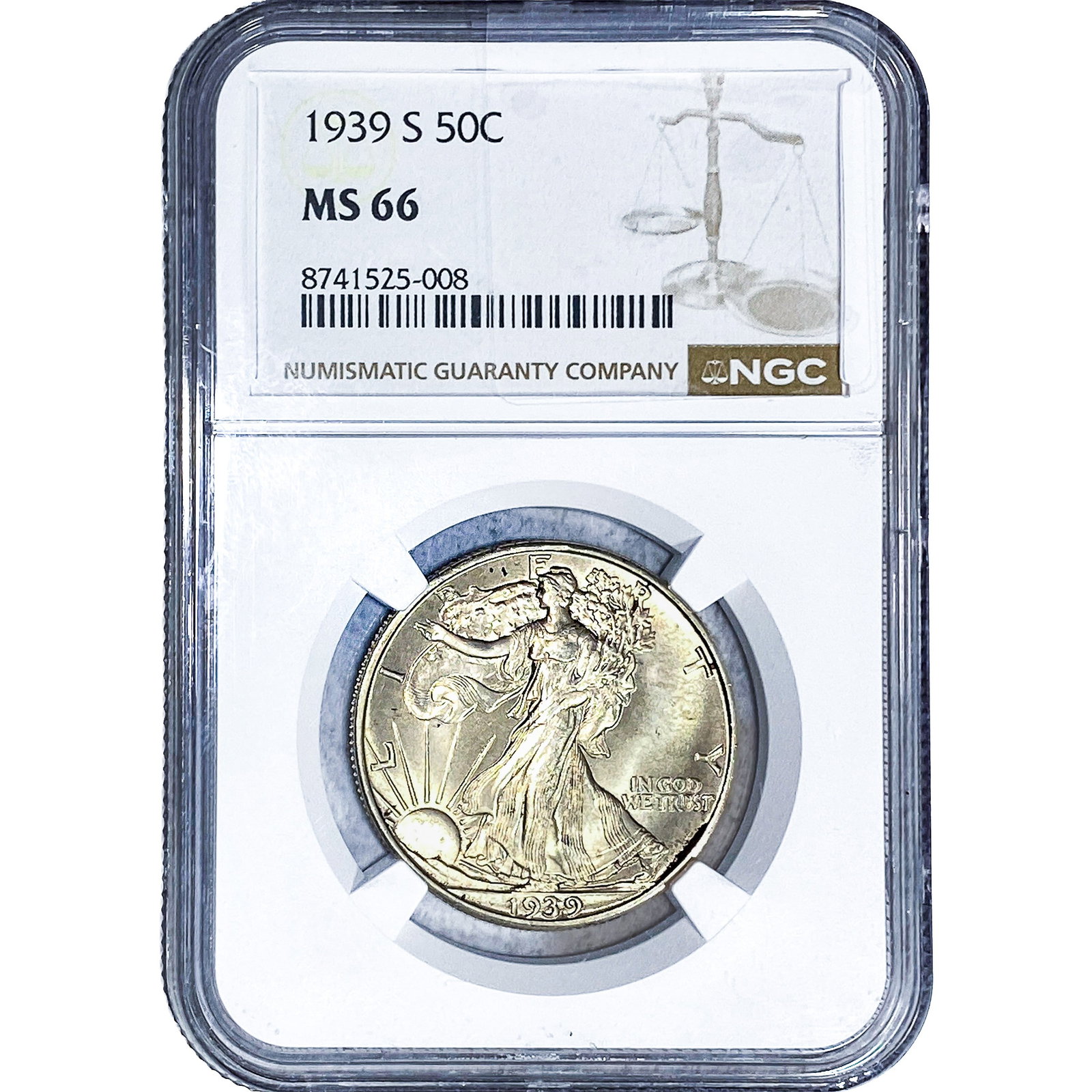 1939 Walking Liberty Half Dollar NGC MS66 (1 of 4)