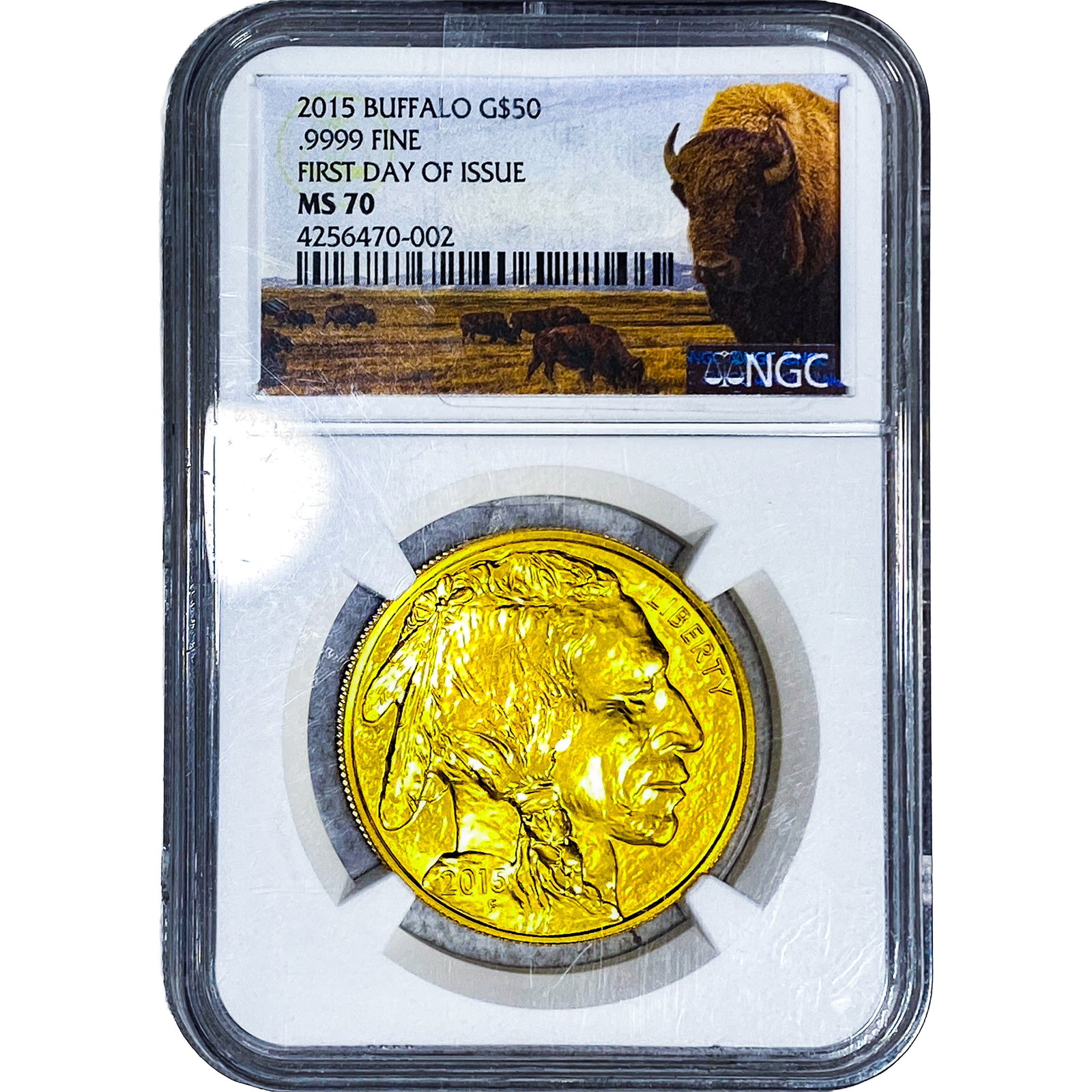 2015 $50 Gold Buffalo 1oz AGW NGC MS710 (1 of 4)