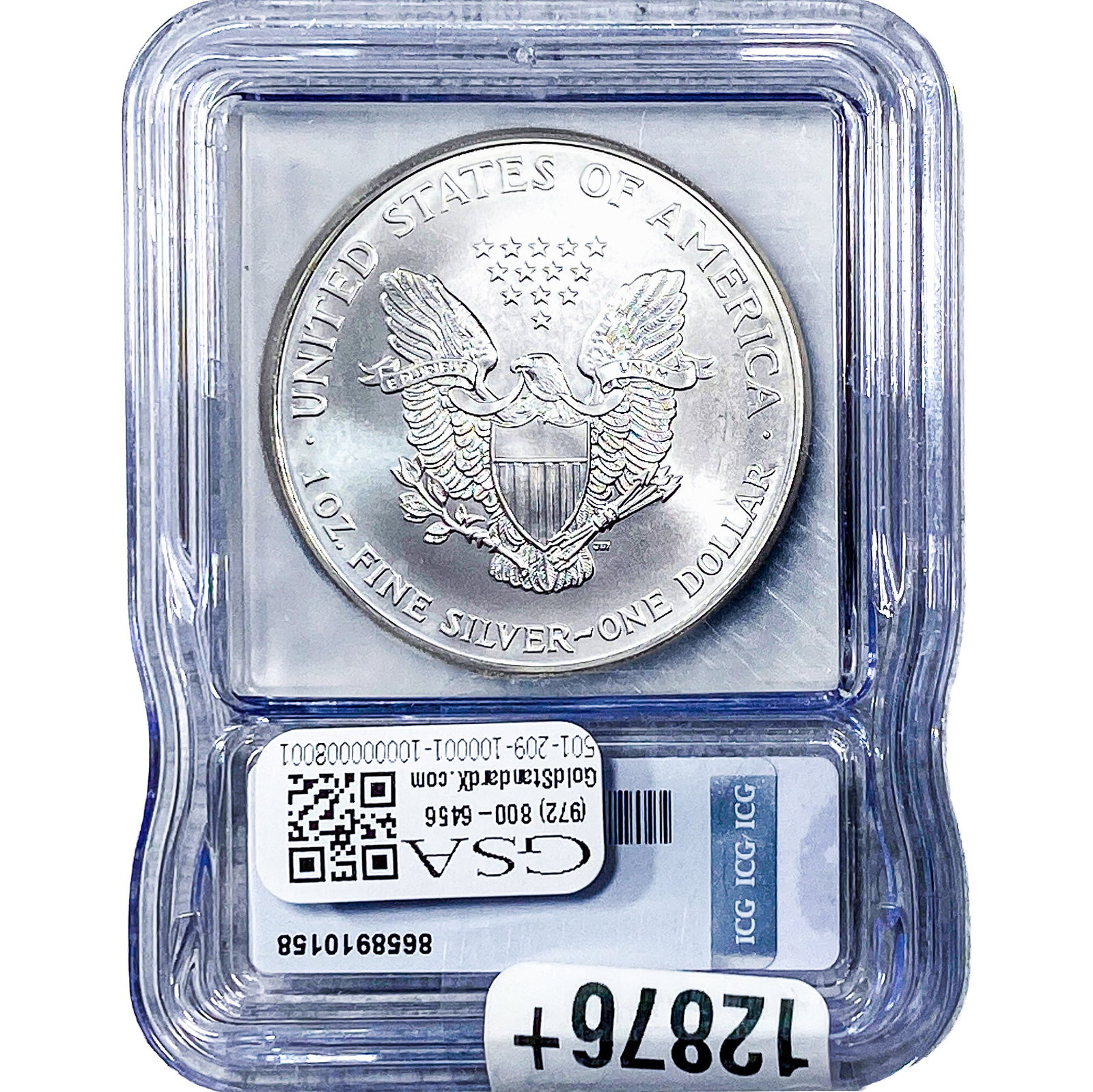 1999 Silver Eagle ICG MS70 - 2