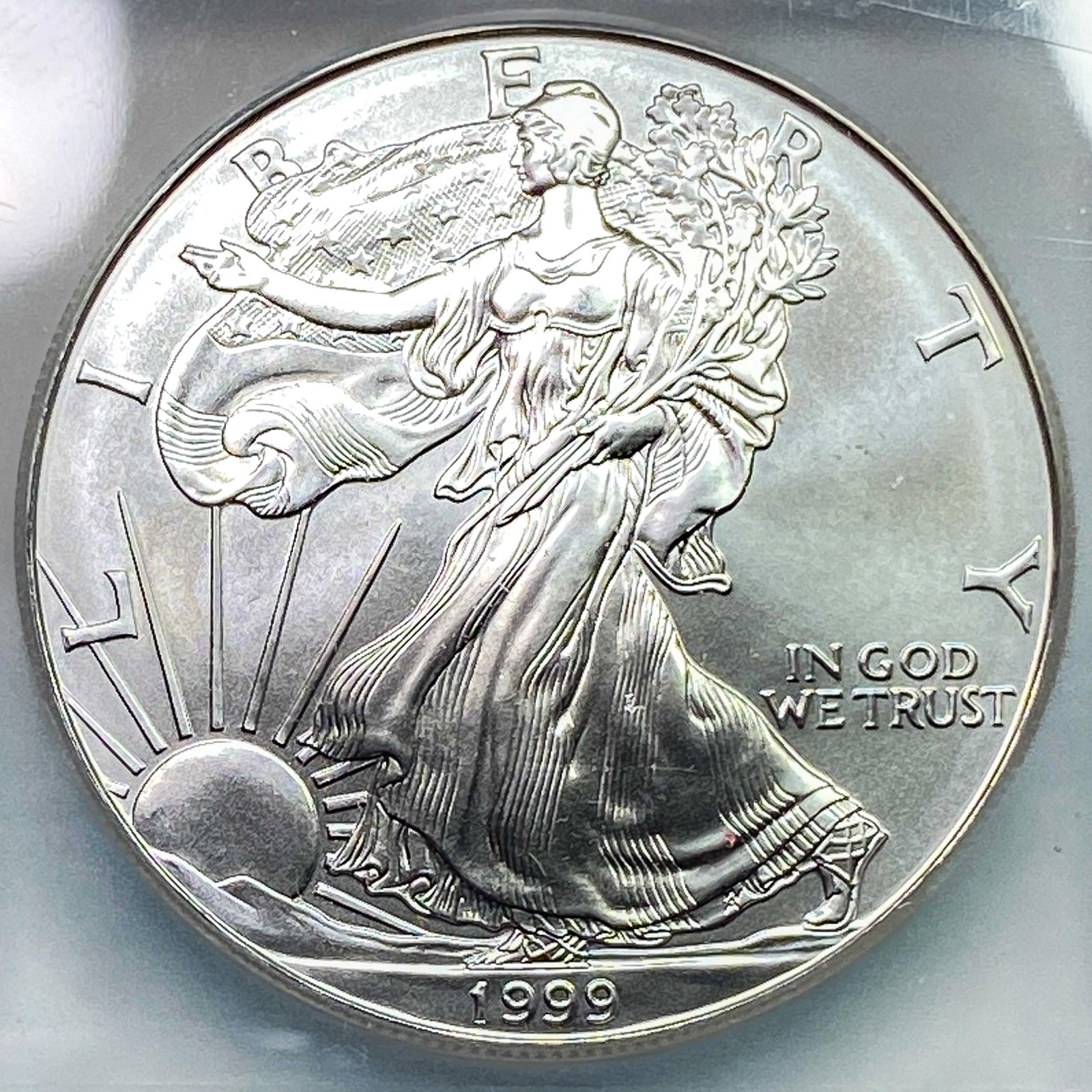 1999 Silver Eagle ICG MS70 - 3