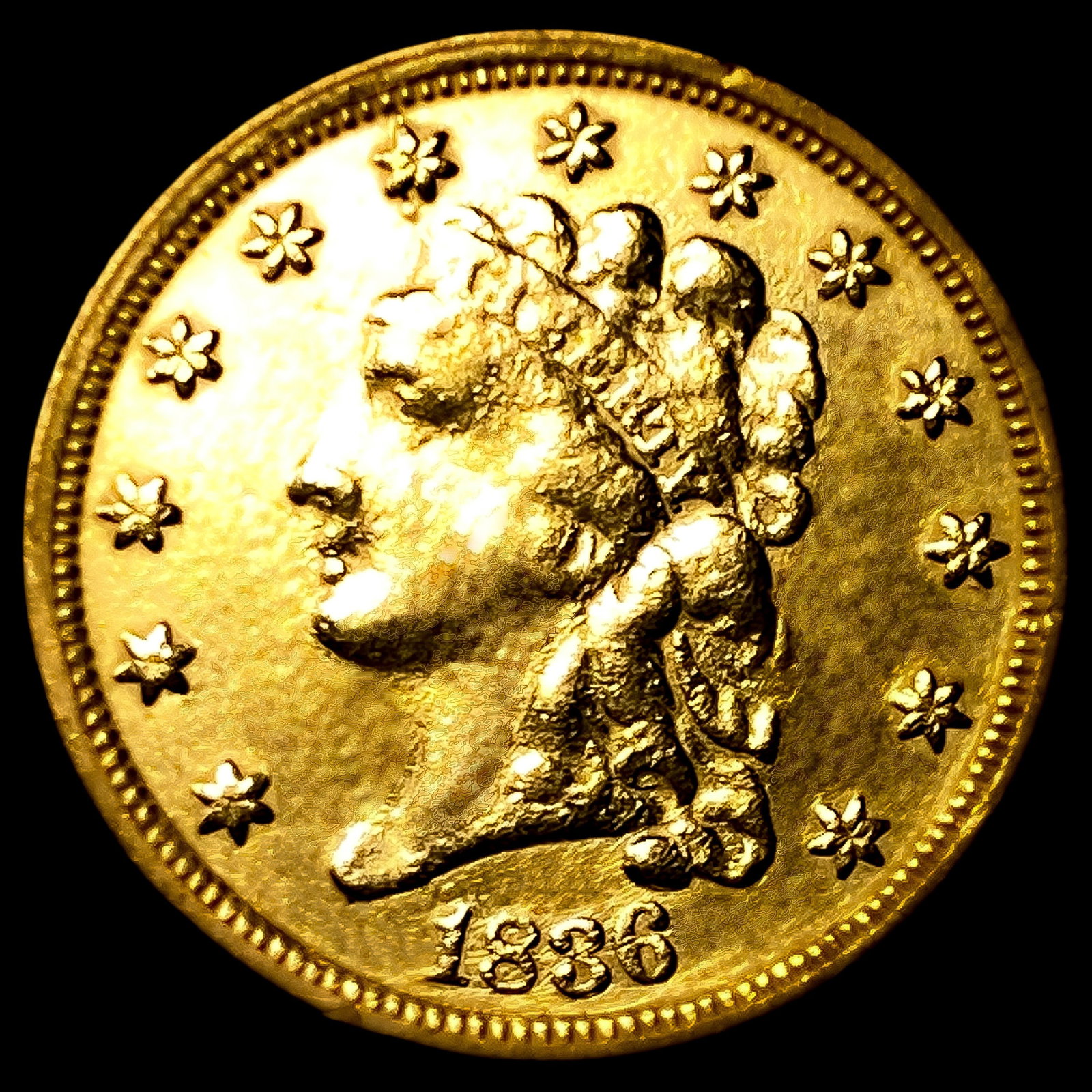 1836 $2.50 Gold Quarter Eagle (1 of 2)