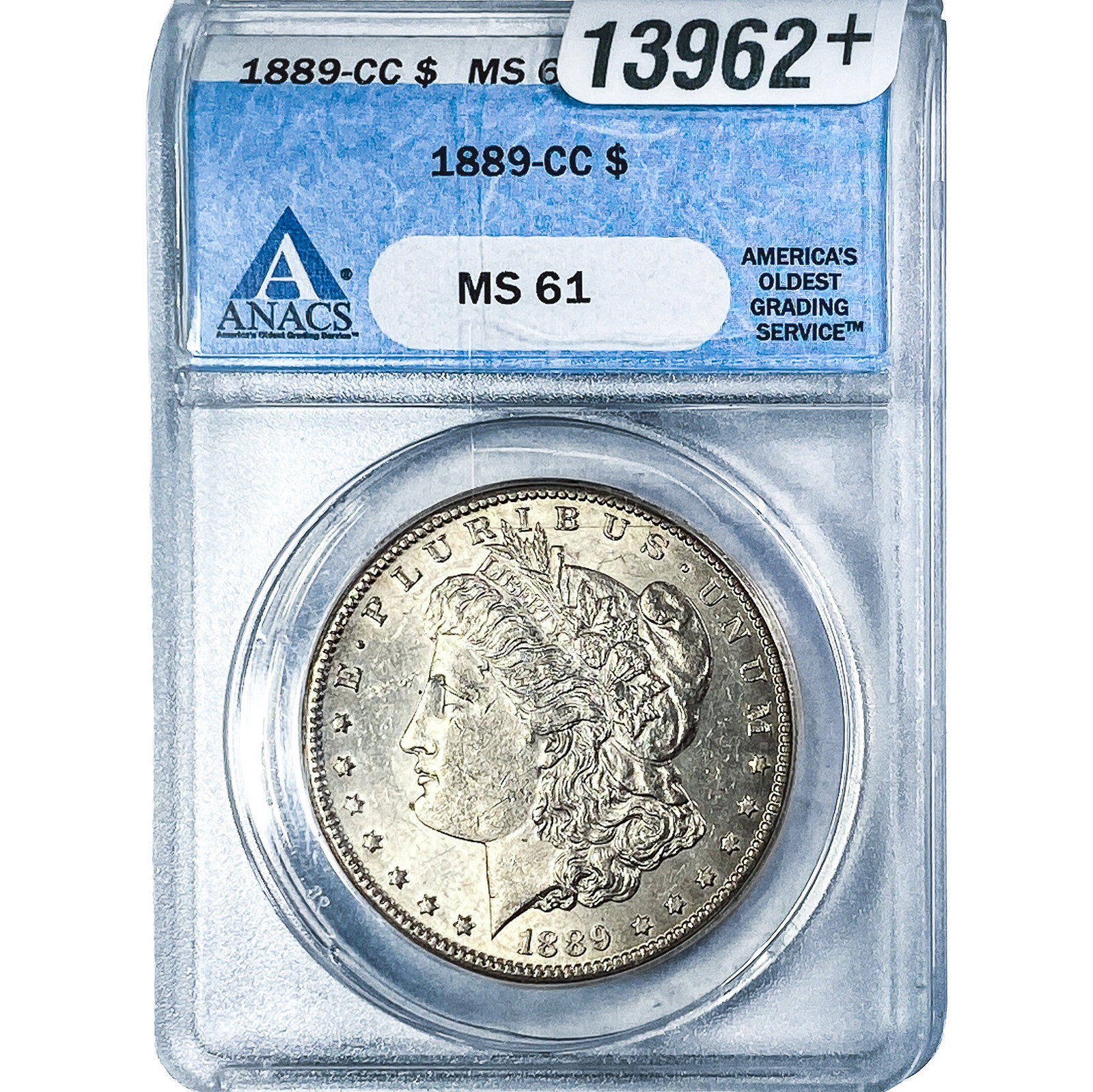 1889-CC Morgan Silver Dollar ANACS MS61 (1 of 4)