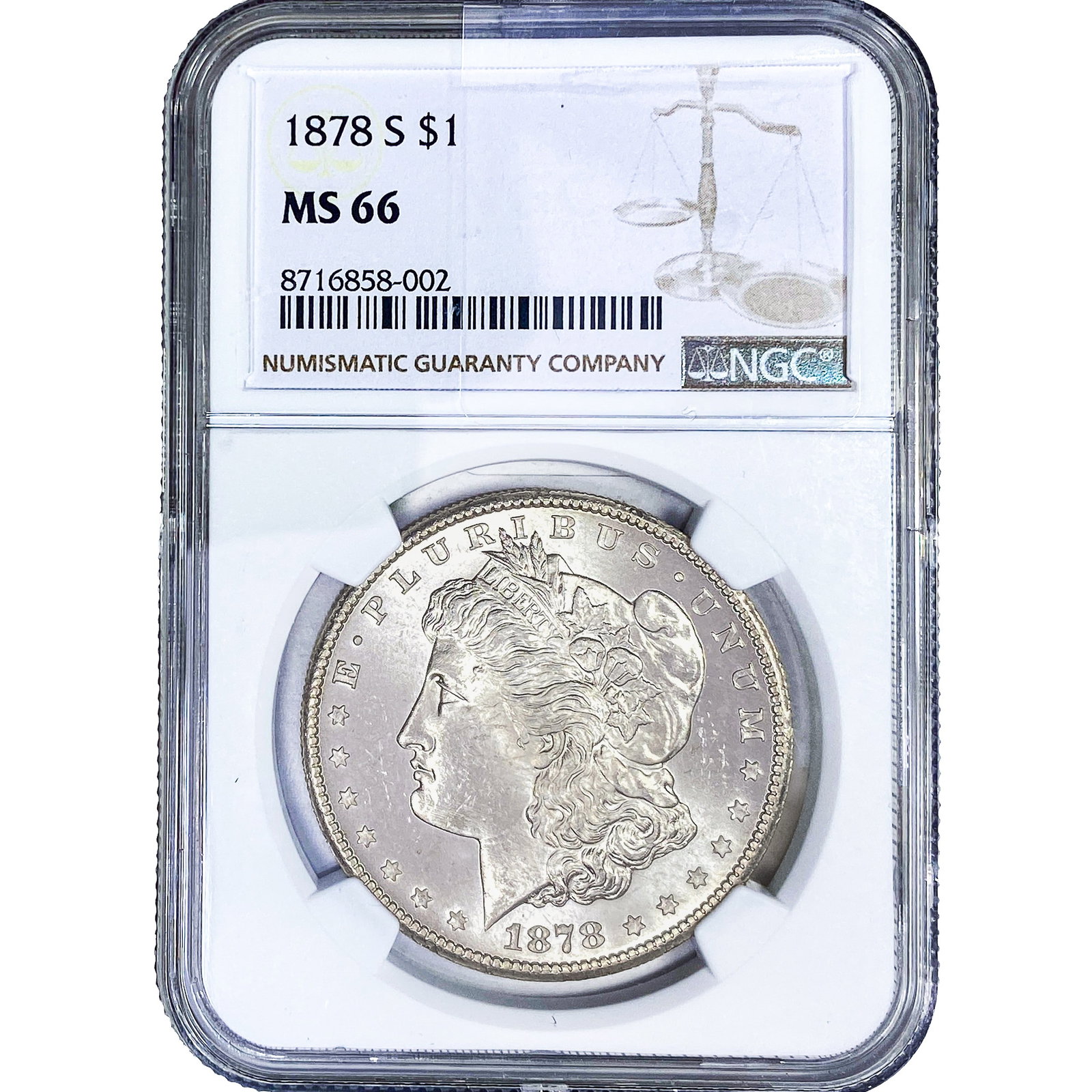 1878-S Morgan Silver Dollar NGC MS66 (1 of 4)