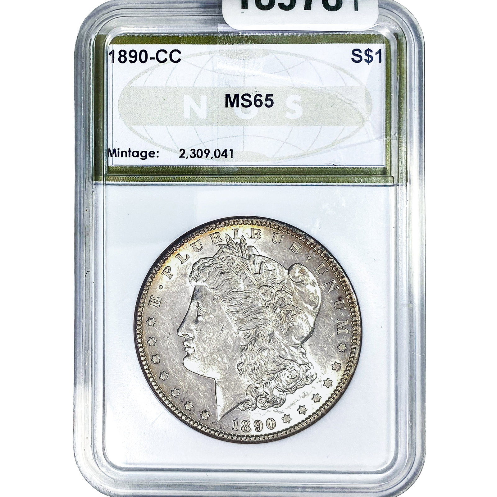 1890-CC Morgan Silver Dollar NGS MS65 (1 of 4)