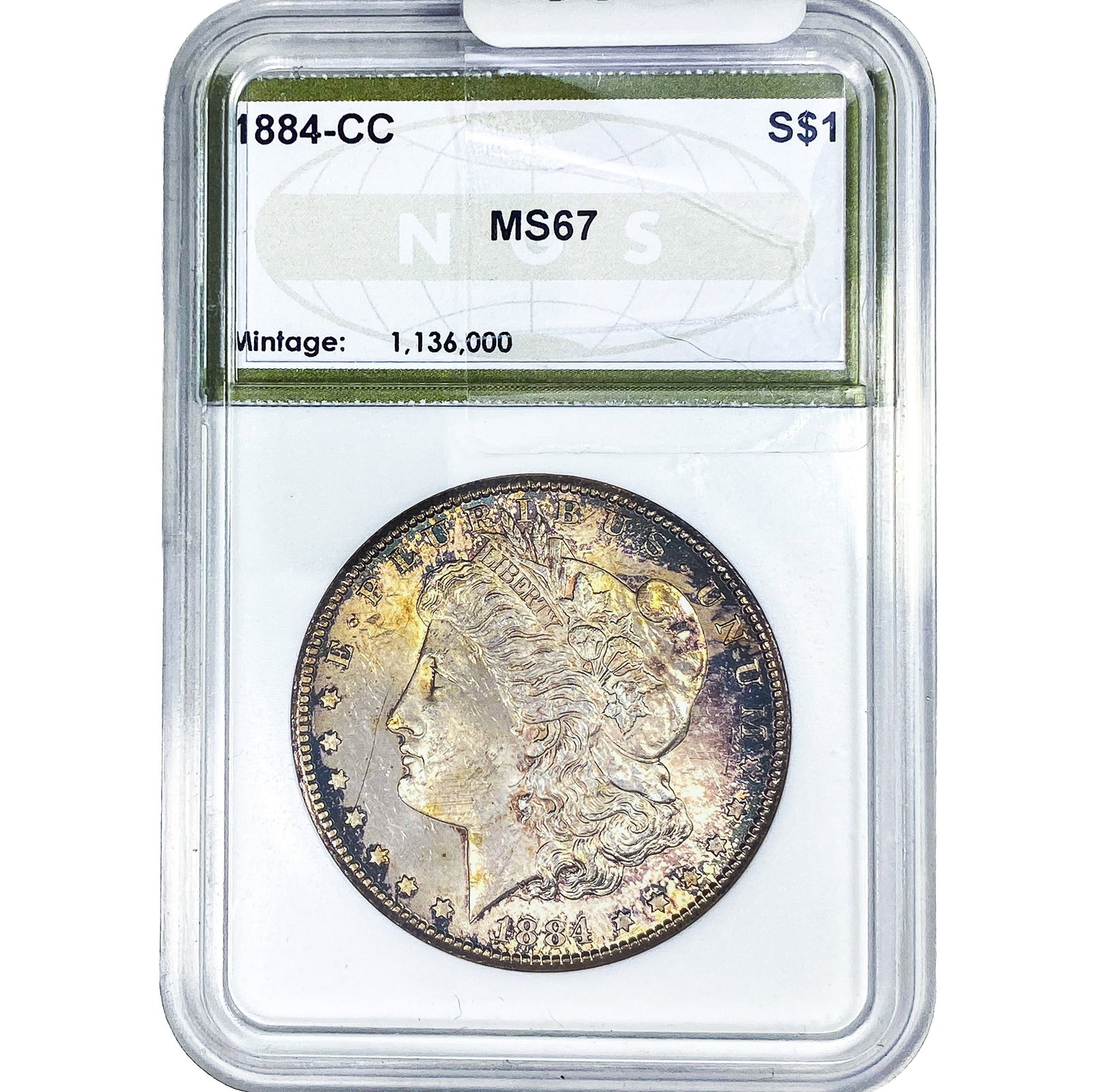 1884-CC Morgan Silver Dollar NGS MS67 (1 of 4)