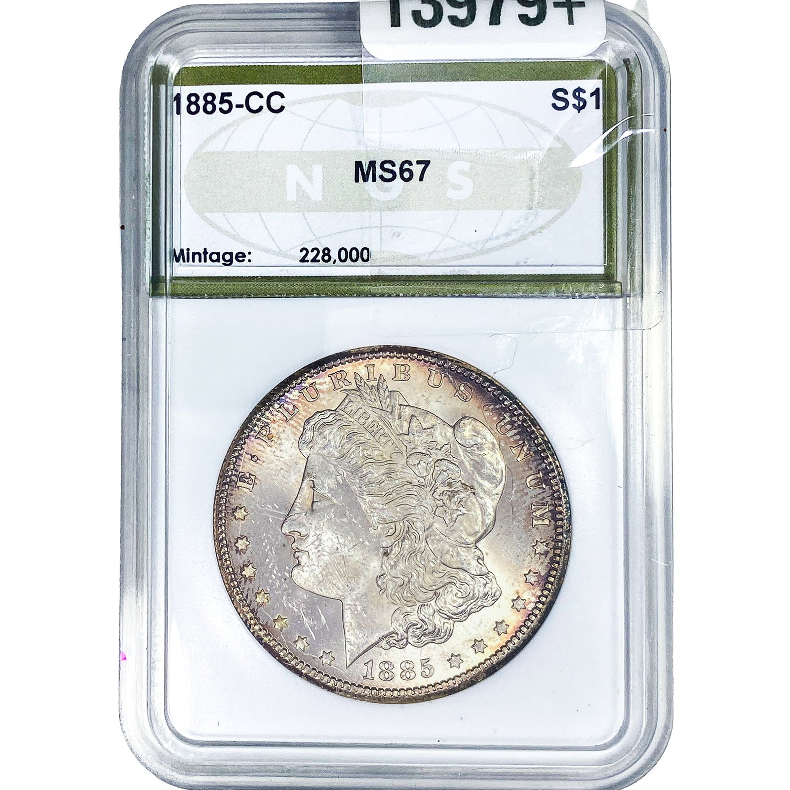 1885-CC Morgan Silver Dollar NGS MS67 (1 of 4)