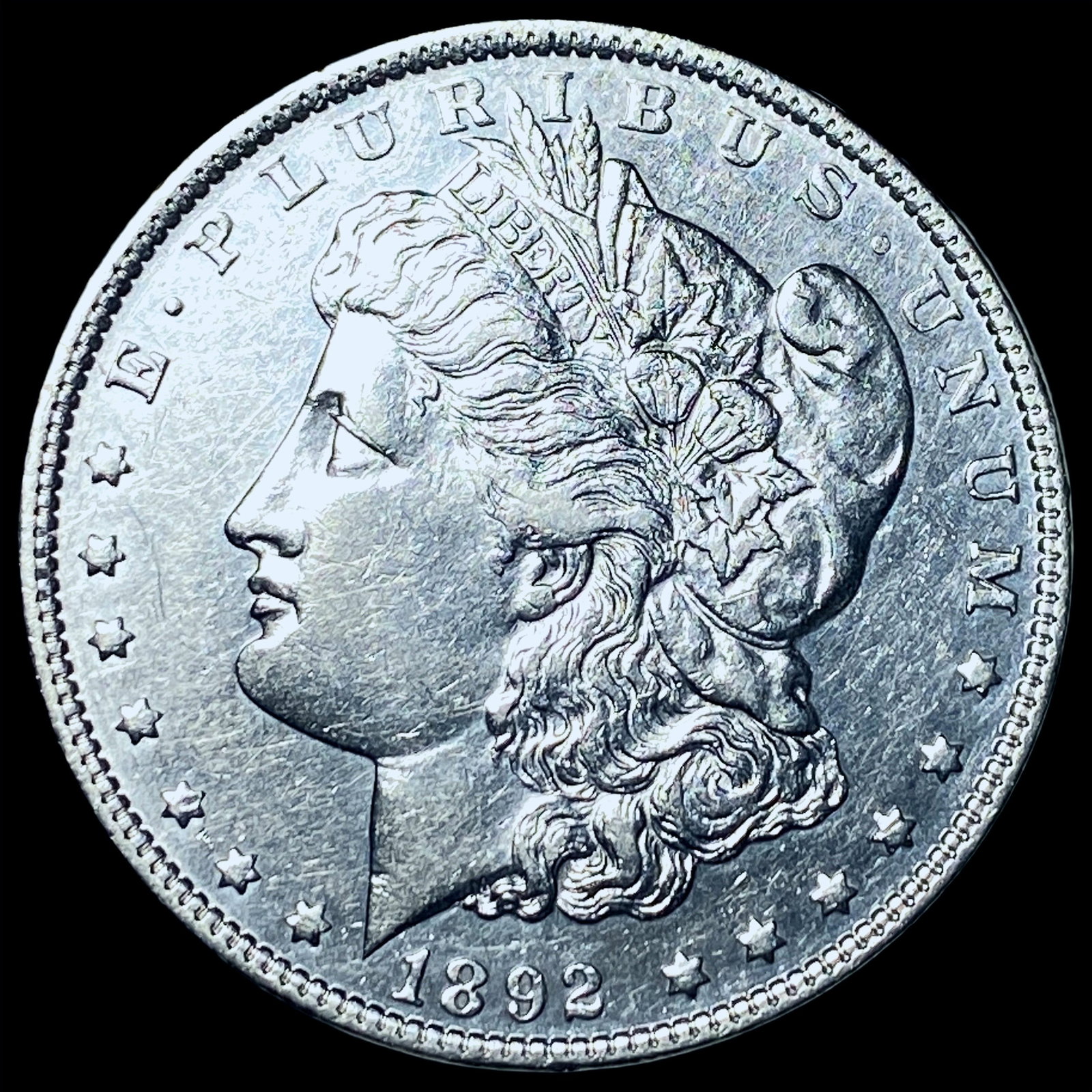 1892 Silver Morgan Dollar CHOICE AU: 1892 Silver Morgan Dollar CHOICE AU