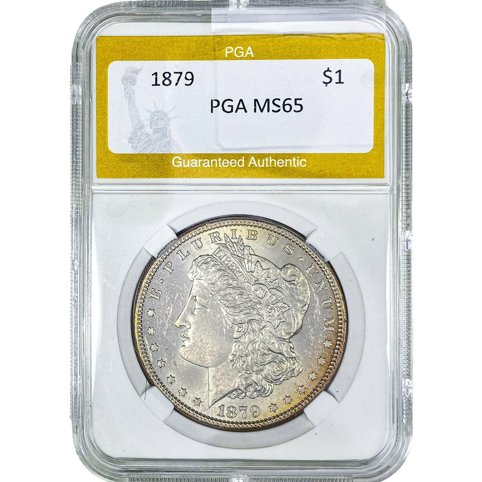 1879 Morgan Silver Dollar PGA MS65: 1879 Morgan Silver Dollar PGA MS65