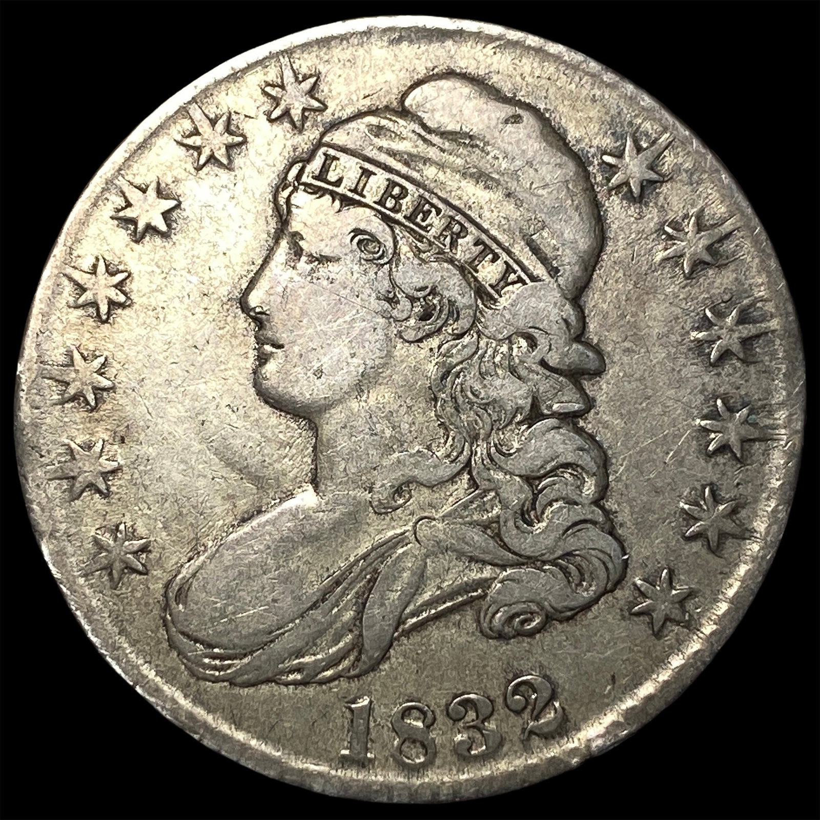 1832 Capped Bust Half Dollar NEARLY UNCIRCULATED (1 of 2)